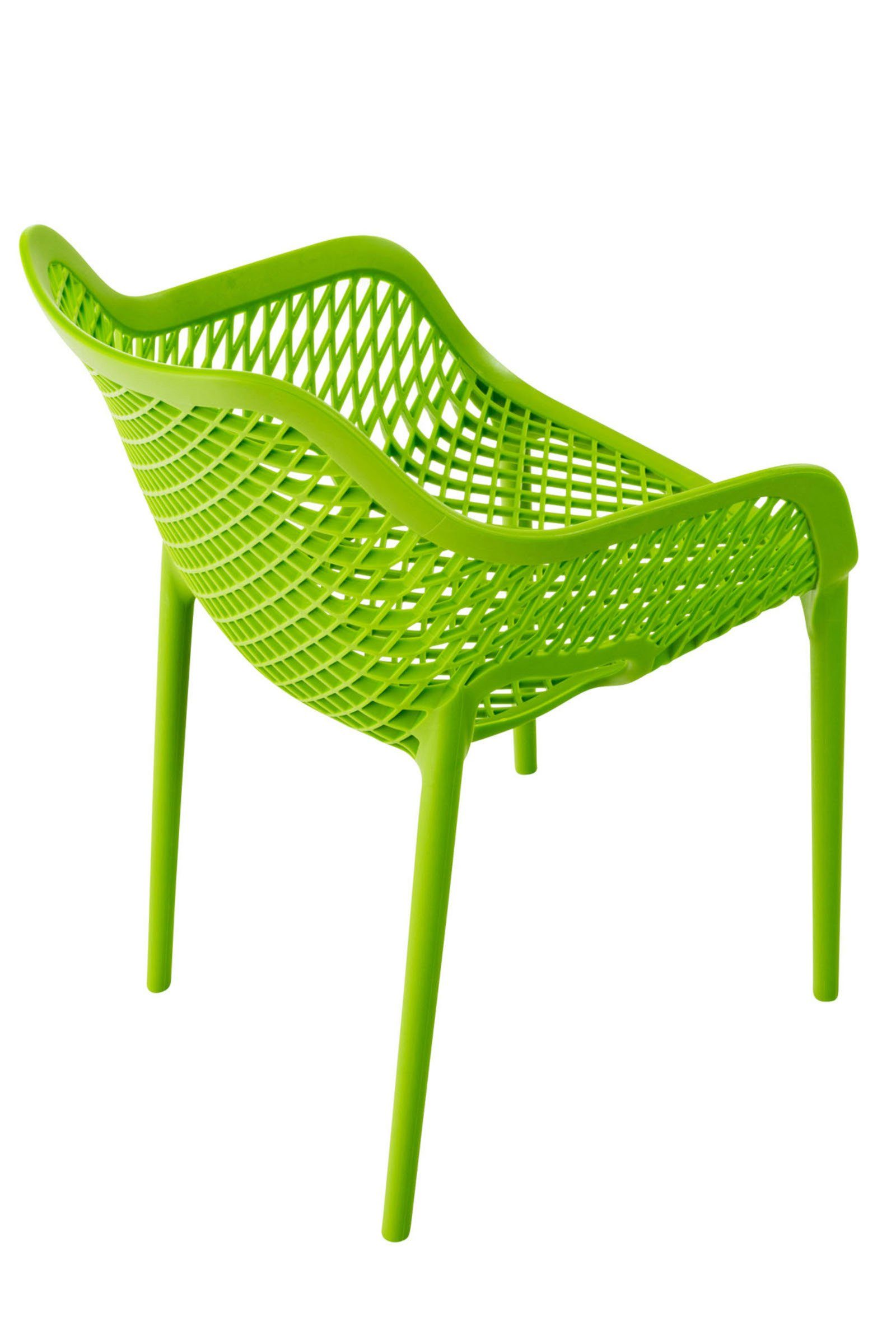 Gartenstuhl (4er CLP grün XL mit Wabenmuster Air Outdoor-Stühle, Set),