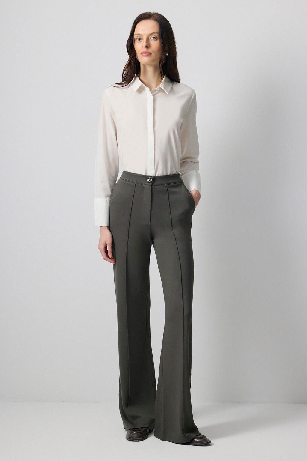 touche prive 5-Pocket-Jeans Gerippte Stahlstrickhose