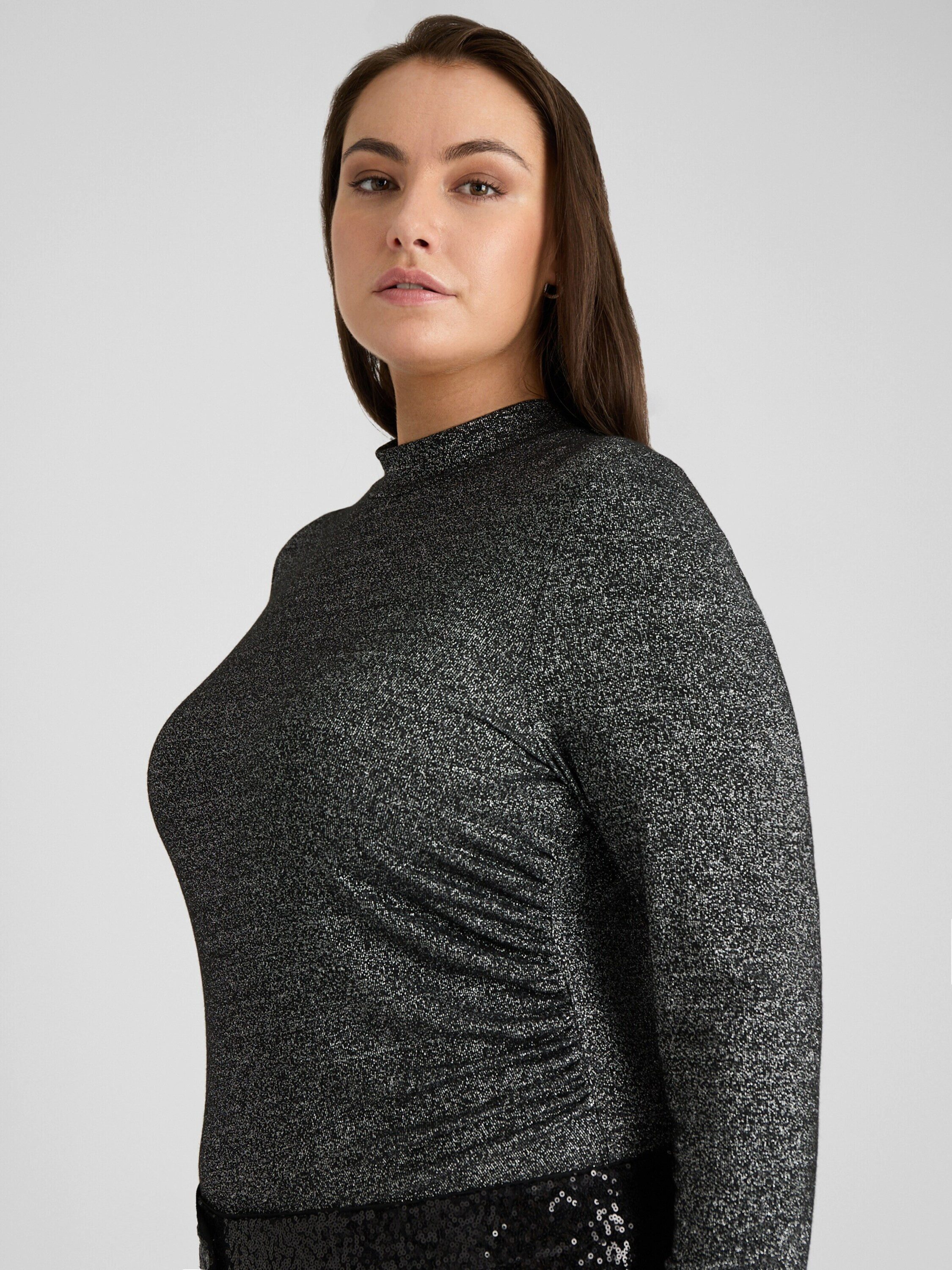 Guido Maria Kretschmer Curvy Langarmshirt Lea (1-tlg) Drapiert/gerafft – Bild 5 von 5