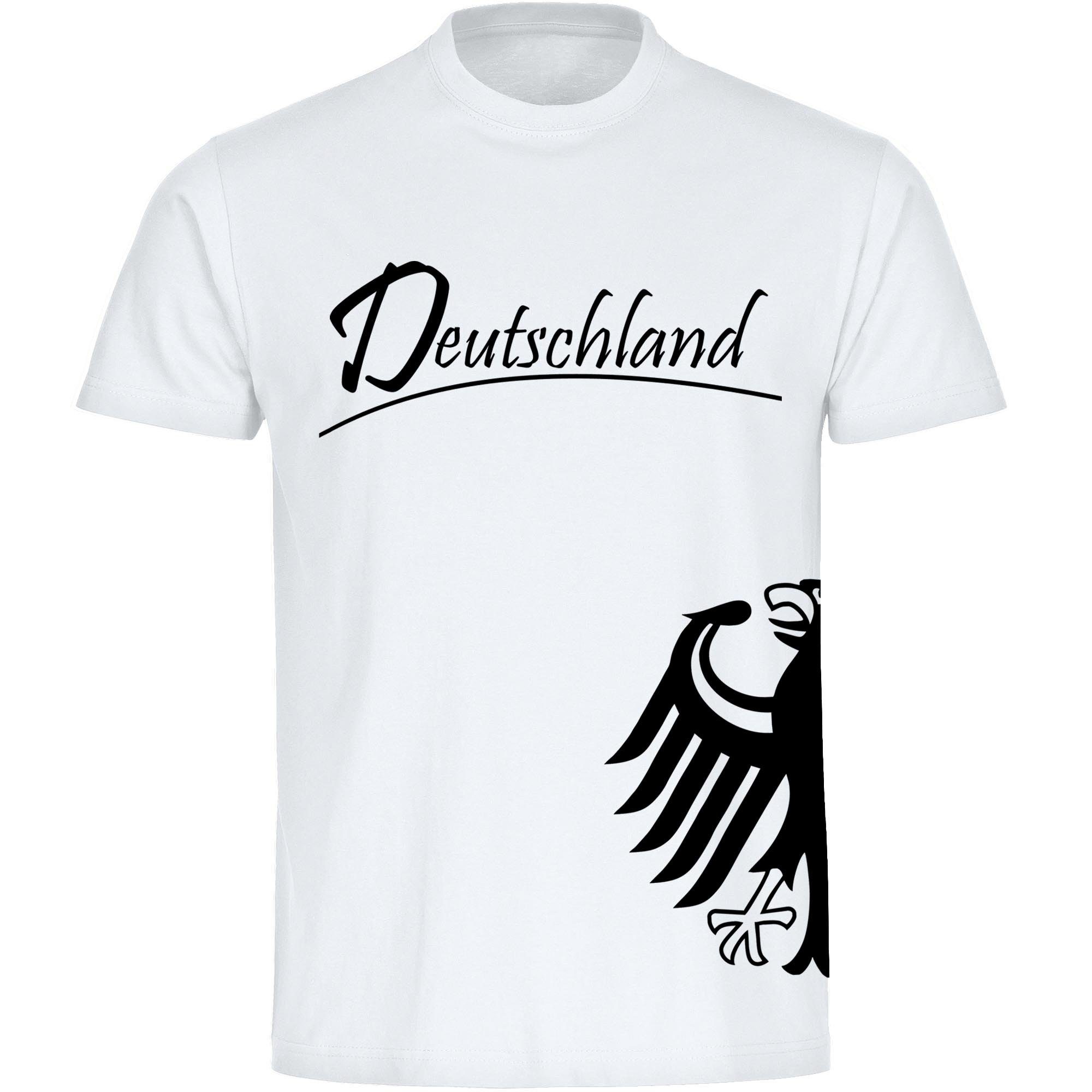 multifanshop T-Shirt Herren Deutschland - Adler seitlich - Männer