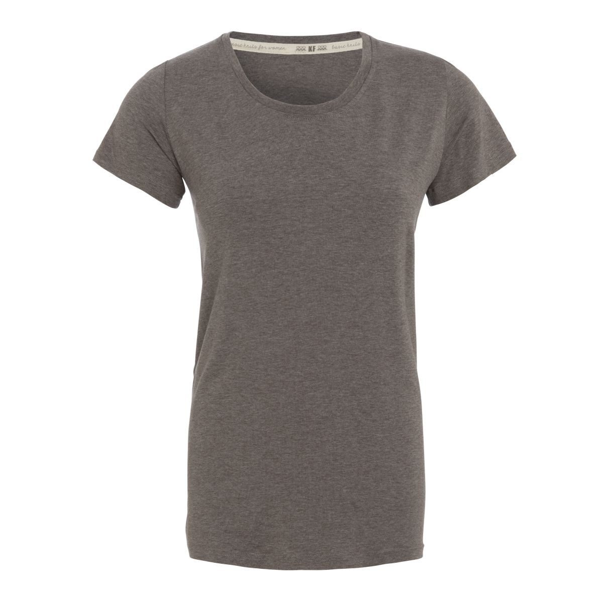 Knit Factory T-Shirt Lily Shirt Taupe M (1-tlg)