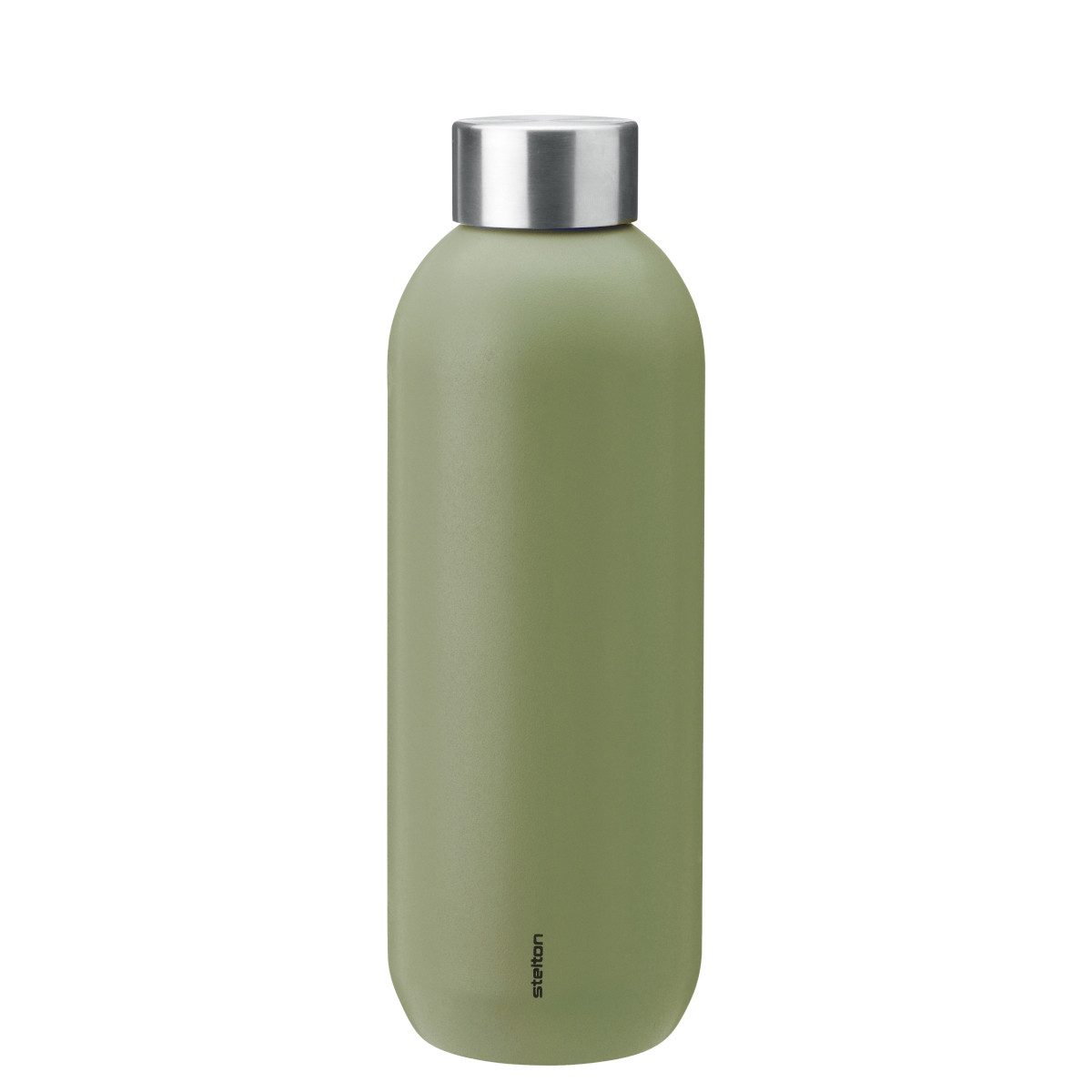 Stelton Trinkflasche Trinkflasche isoliert 0.6 l, soft grün, Hält 32 Stunden kalt, 16 Stunden warm