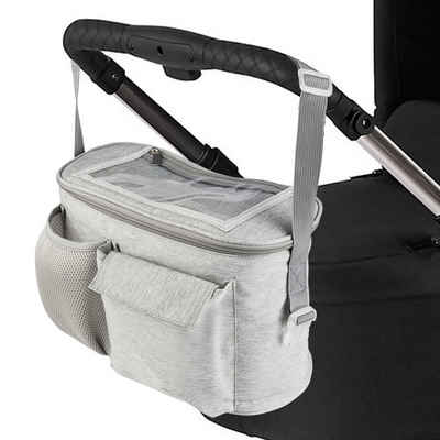 ONVAYA Kinderwagen-Tasche Kinderwagen Organizer, grau oder schwarz, Kinderwagentasche