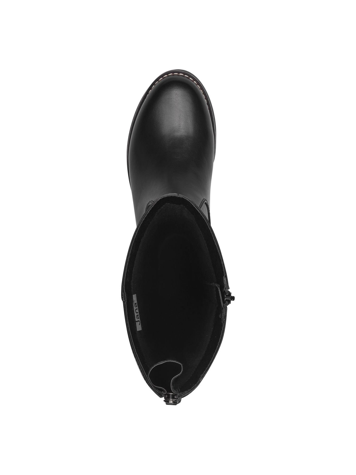 Jana Vegan, Vario, Mehrweite mit Reißverschluss Stiefel Vegan