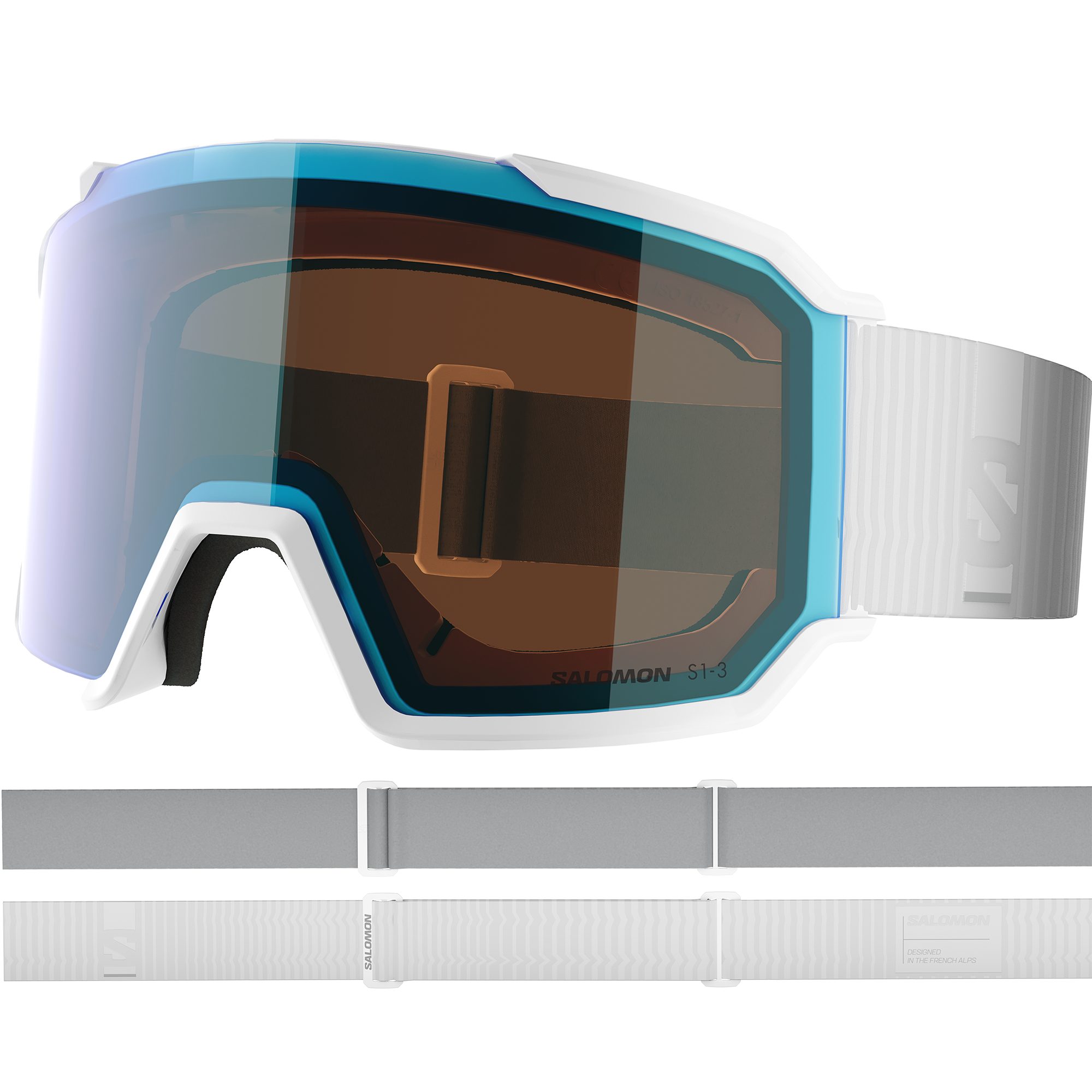 Salomon Skibrille GOGGLES S/VIEW 3 PHOTO WHITE/Blue WHITE