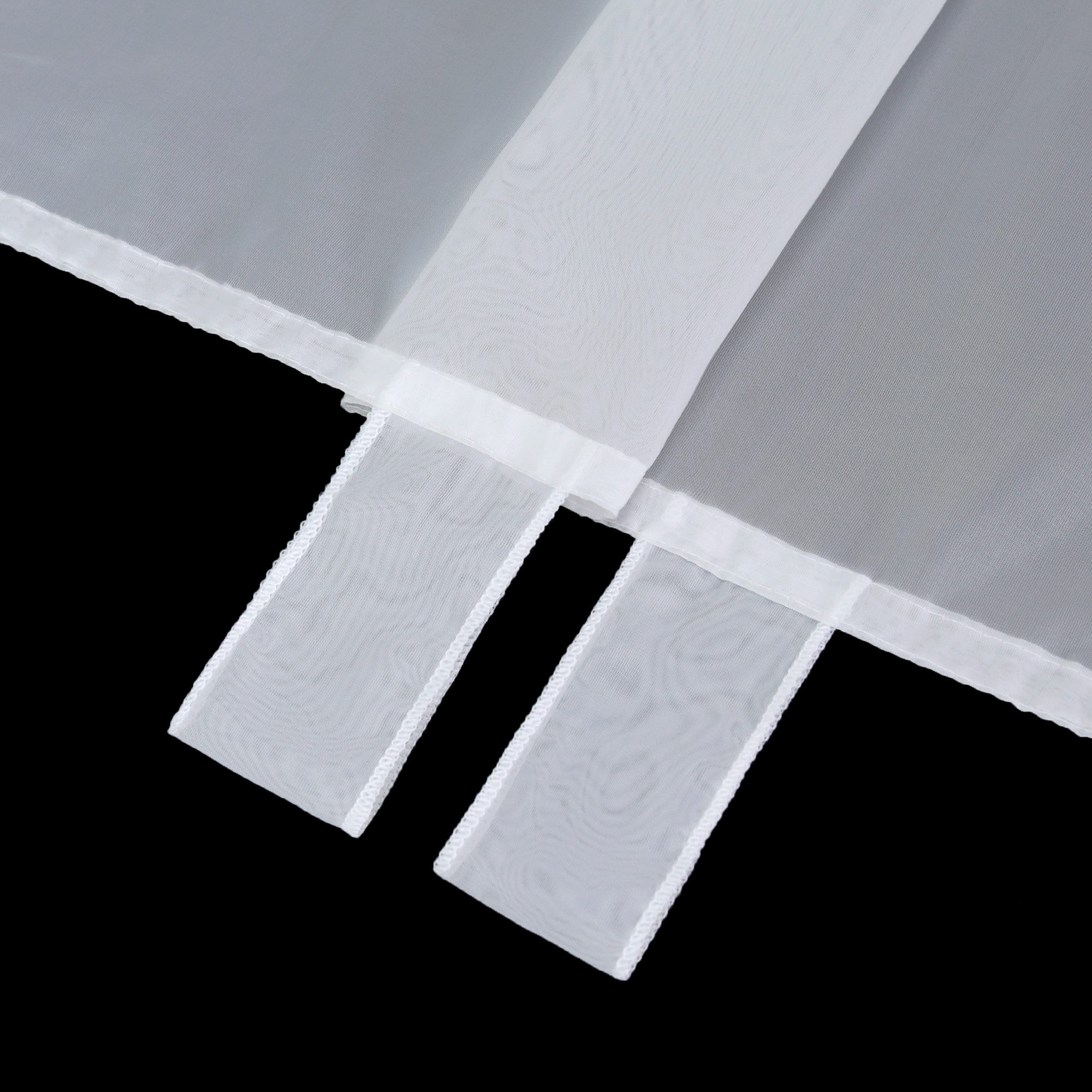 Joyswahl Gardine (1 St), Schlaufen, transparent, Vorhänge Voile Fensterschal Modern Blumen Muster