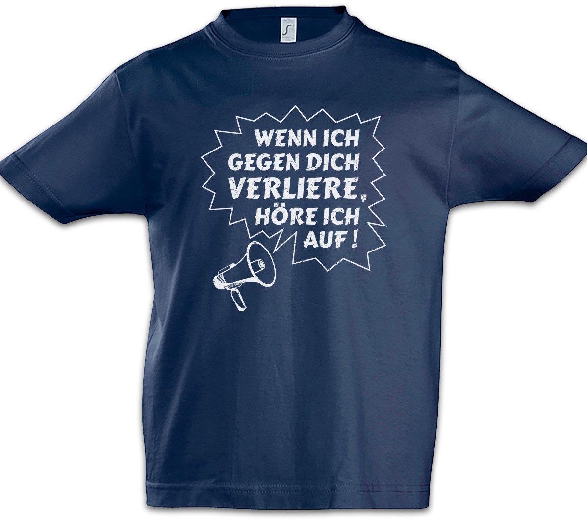 Print-Shirt Wenn Ich Gegen Dich Verliere Kinder T-Shirt Spiel Verlieren Verlierer