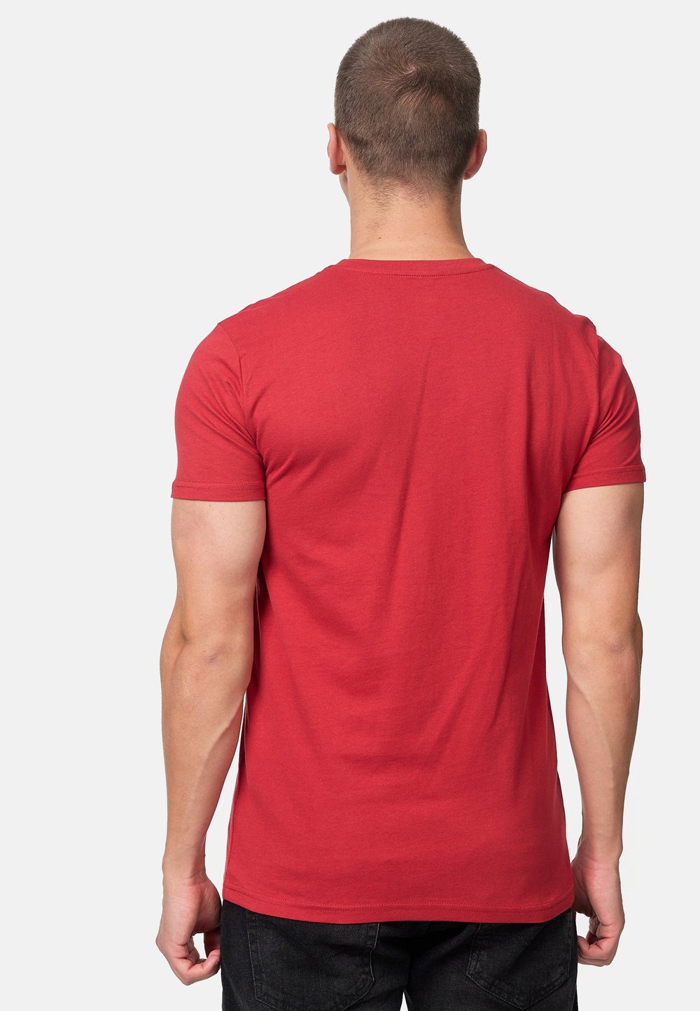 SILVERHILL Lonsdale Red/Navy Dark T-Shirt