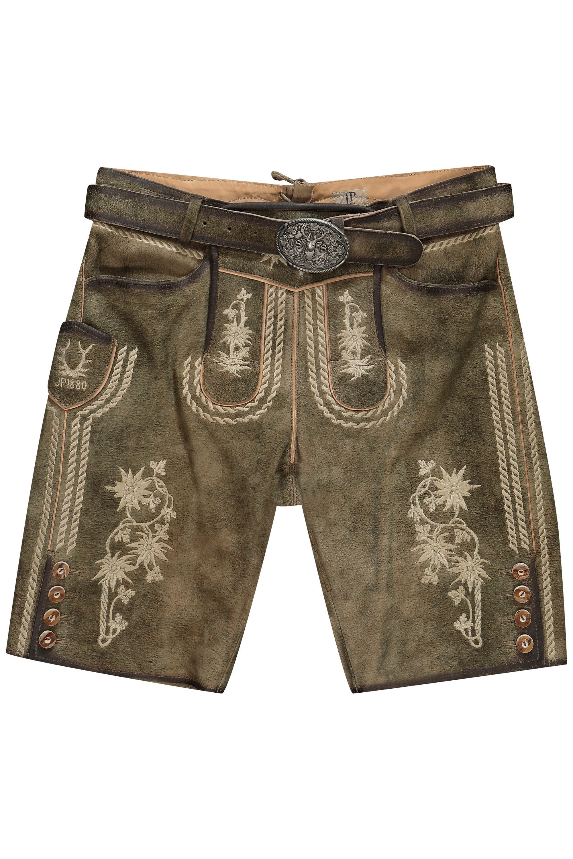JP1880 Lederhose bis 7XL Trachtenhose aus Ziegenvelours-Leder günstig online kaufen