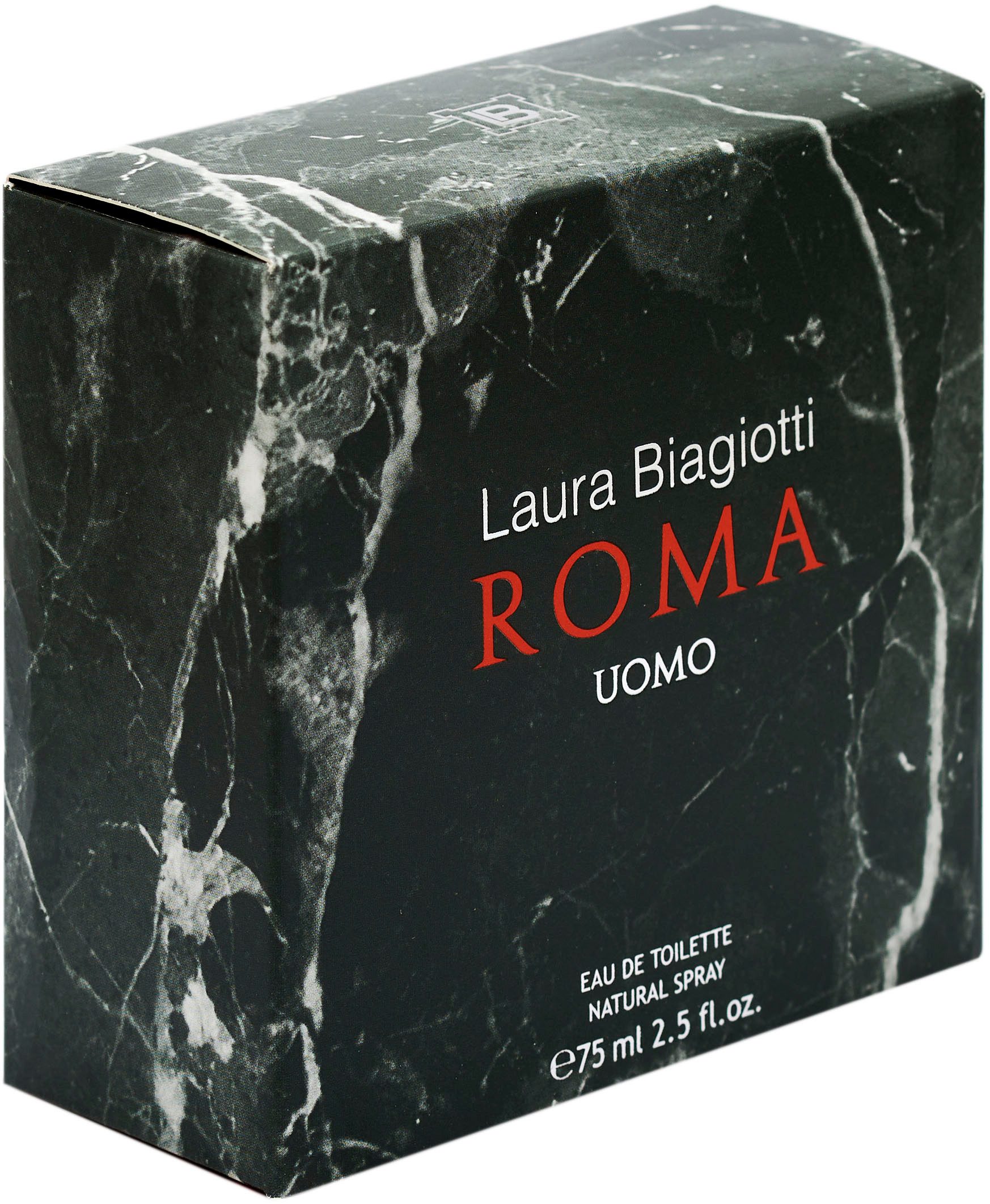 Laura Biagiotti Eau de Toilette Roma Uomo, mit einer holzig-orientalischen Duftnote