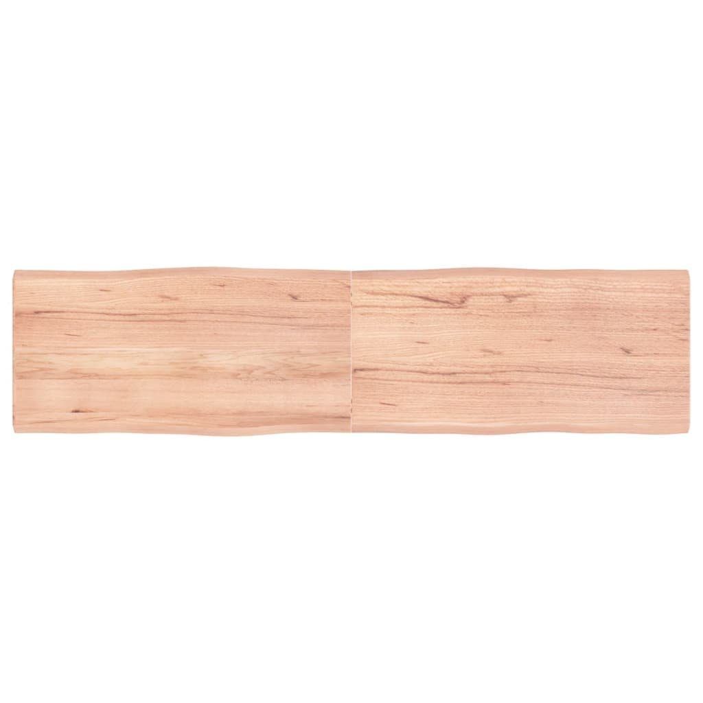 furnicato Tischplatte 160x40x(2-4) cm Massivholz Behandelt Baumkante (1 St)