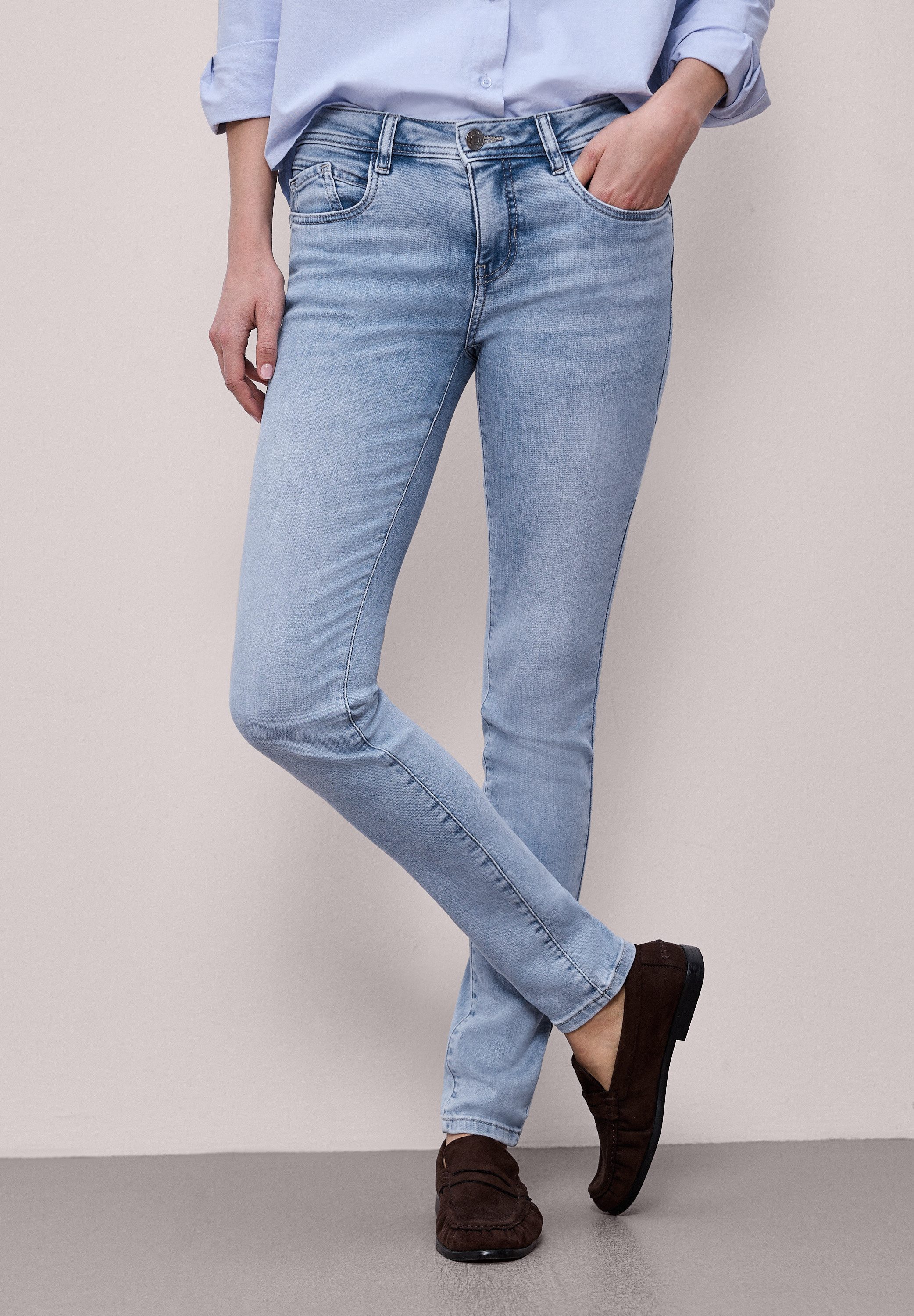 STREET ONE Slim-fit-Jeans im Denim-Style – Bild 3 von 5