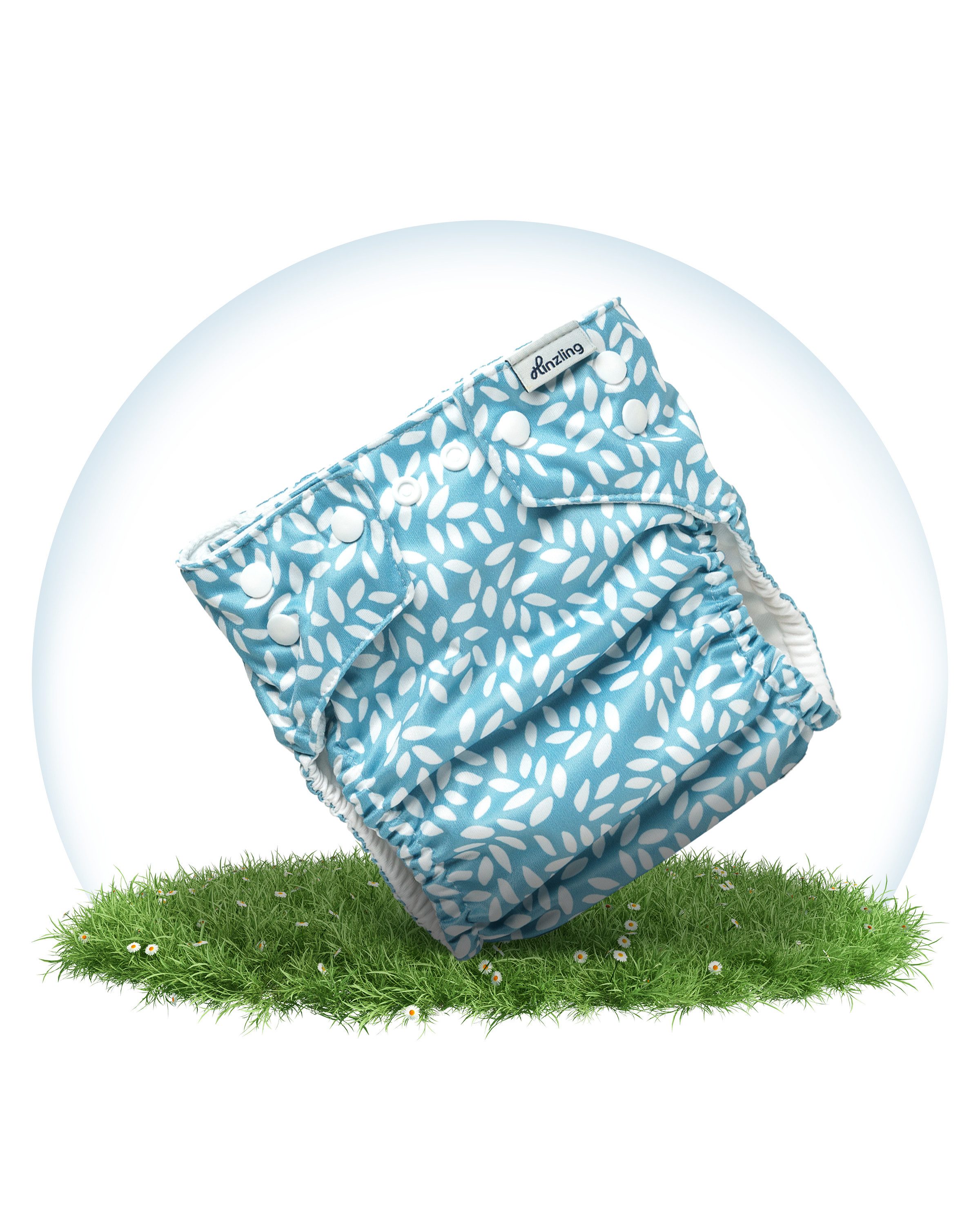 Hinzling Stoffwindeln Größenverstellbar & aus recyceltem Polyester – Weiche Passform