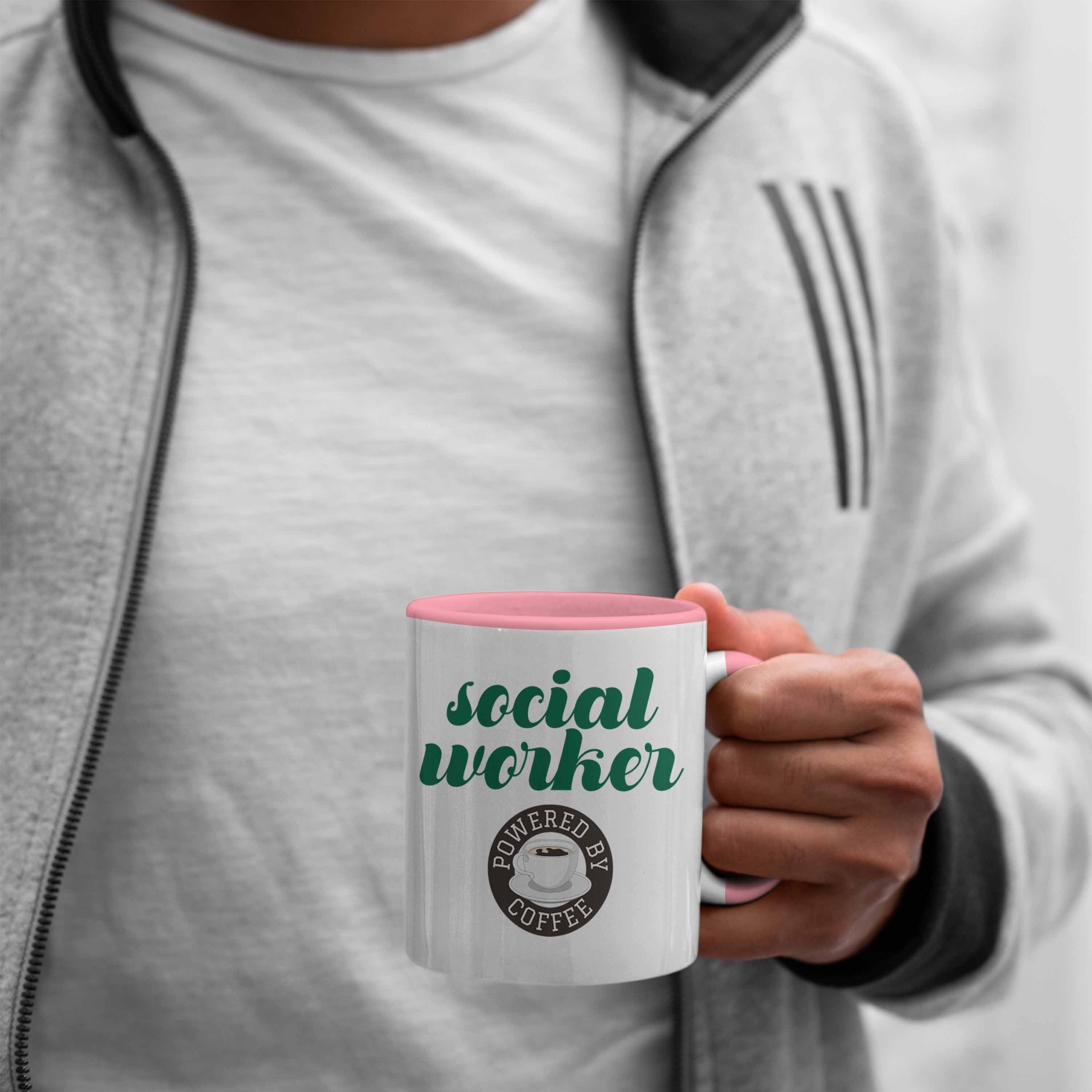 Sozialarbeiter Ge Worker Tasse Rosa Spruch Tasse Trendation Sozialer Geschenk Bereich Social