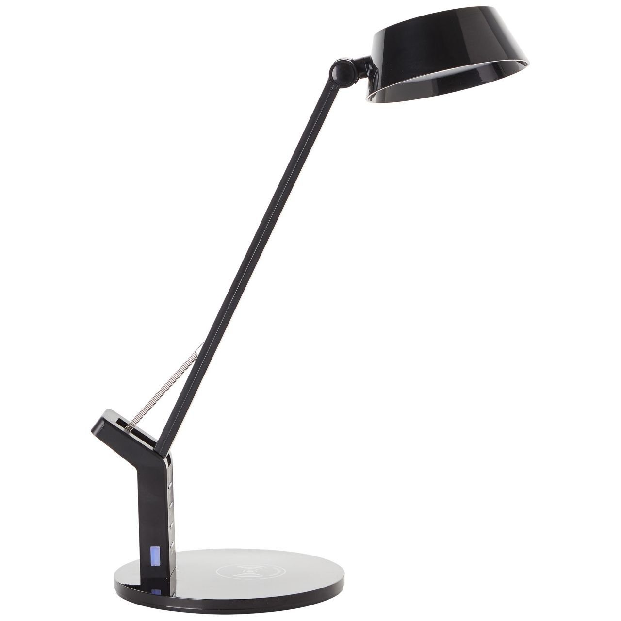 LED LED schwarz, Tischleuchte Kaila, Lampe, mit Brilliant 1x Tischleuchte 3100-6100K, Kaila Induktionsladeschale