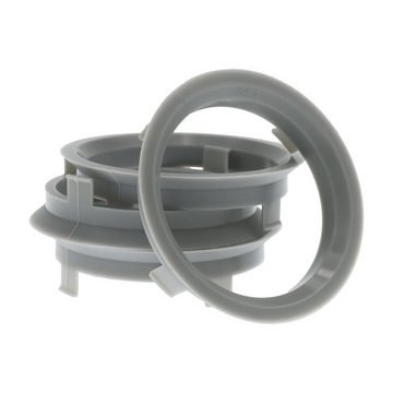 RKC Reifenstift 4X Zentrierringe Grau Felgen Ringe + 1x Reifen Kreide Fett Stift, Maße: 60,1 x 54,1 mm