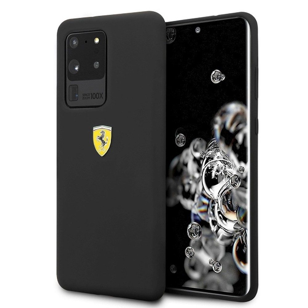 Ferrari Handyhülle Silikonhülle Cover, Silikon, Mikrofaserfutter, griffig