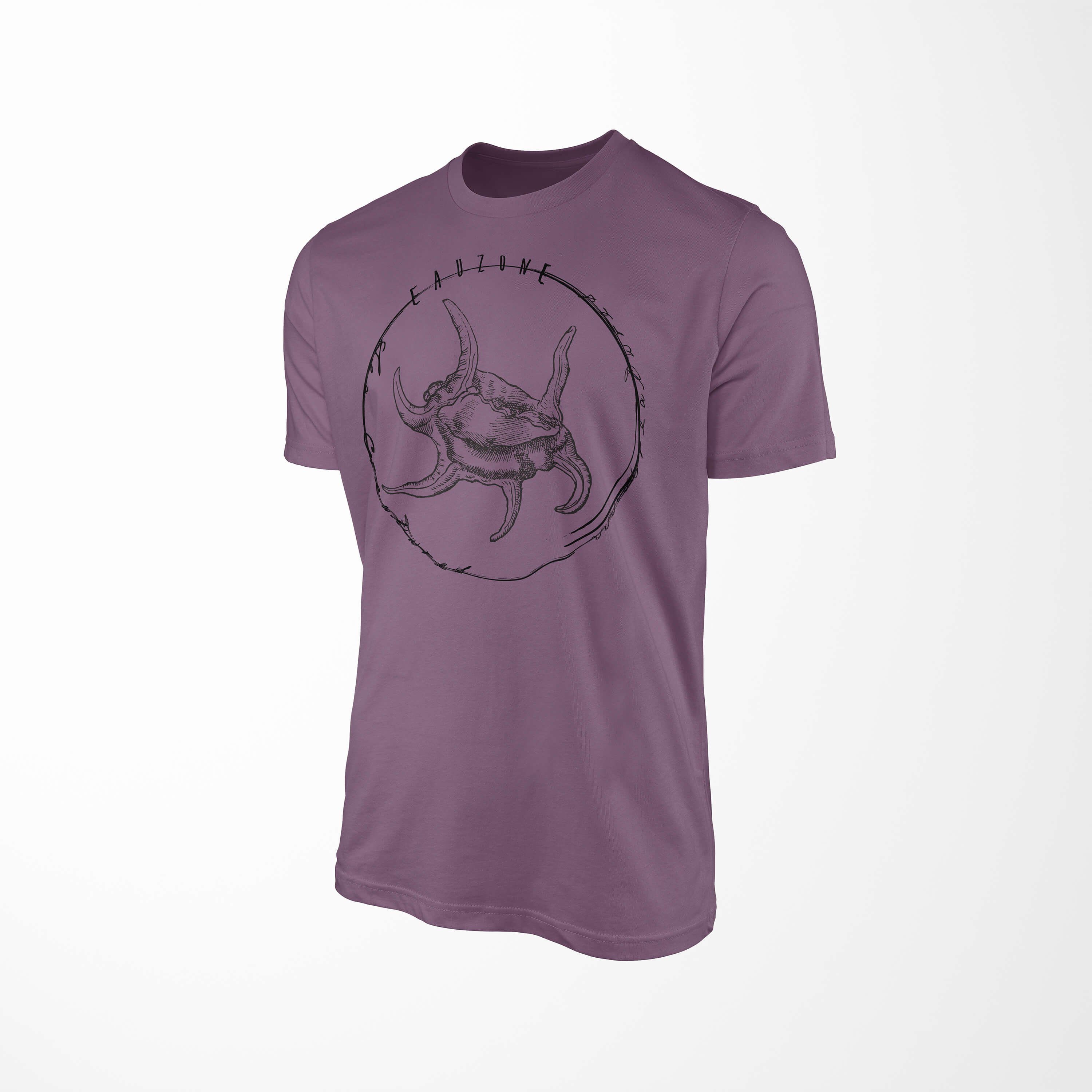 Schnitt - / 050 sportlicher und Struktur Creatures, Art Sea Fische T-Shirt Serie: Sinus T-Shirt Sea Tiefsee feine Shiraz