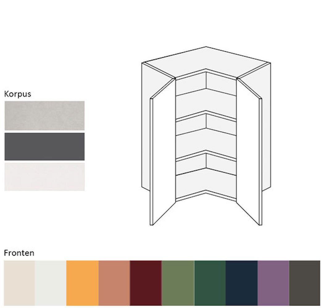 beigerot wählbar 2-türig und (Tivoli) Tivoli matt Feldmann-Wohnen Front- Korpusfarbe Eckhängeschrank 60cm
