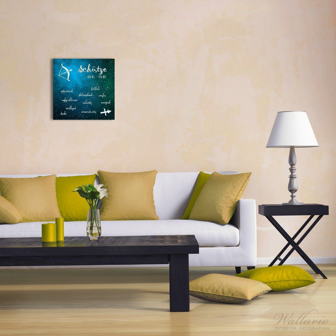 Wallario Acrylglasbild, Sternzeichen Schütze, in verschiedenen Ausführungen