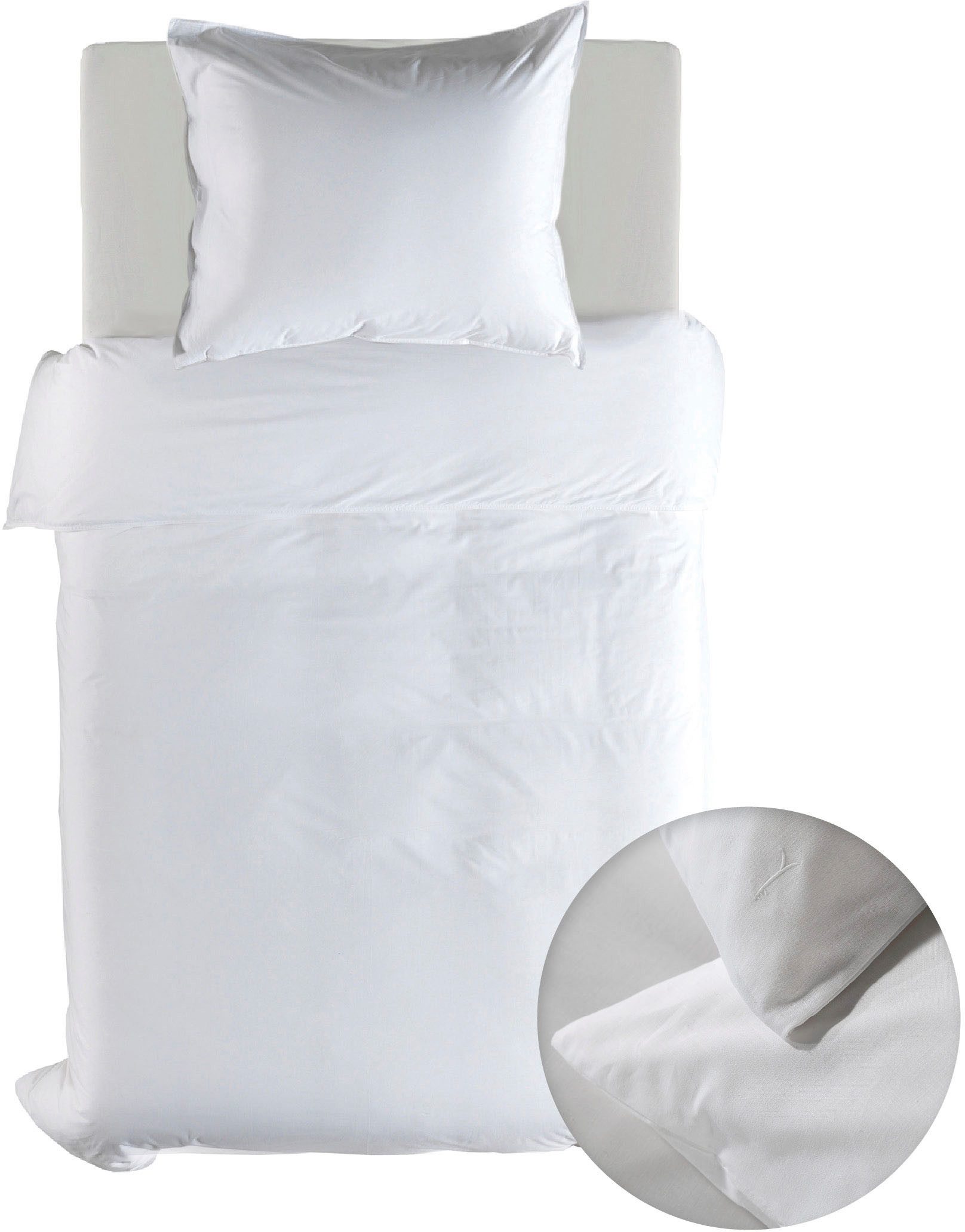 YELLOW Bettwäsche Suite-Casablanca, Renforcé, 2 teilig, Uni, 100% Baumwolle ab 135x200 cm.