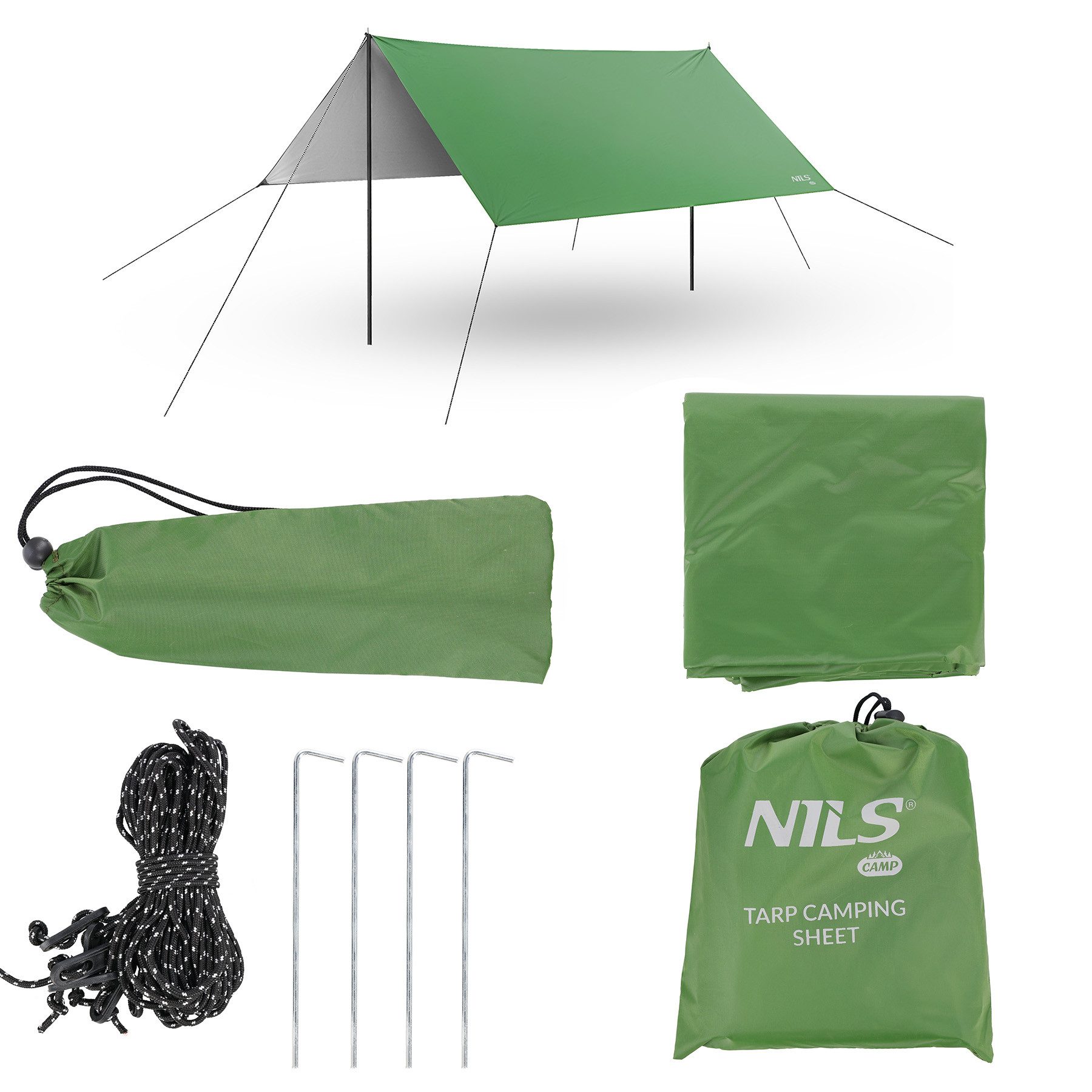 Sonnensegel Campingsegel Sonnenschutz 300x300 Grün