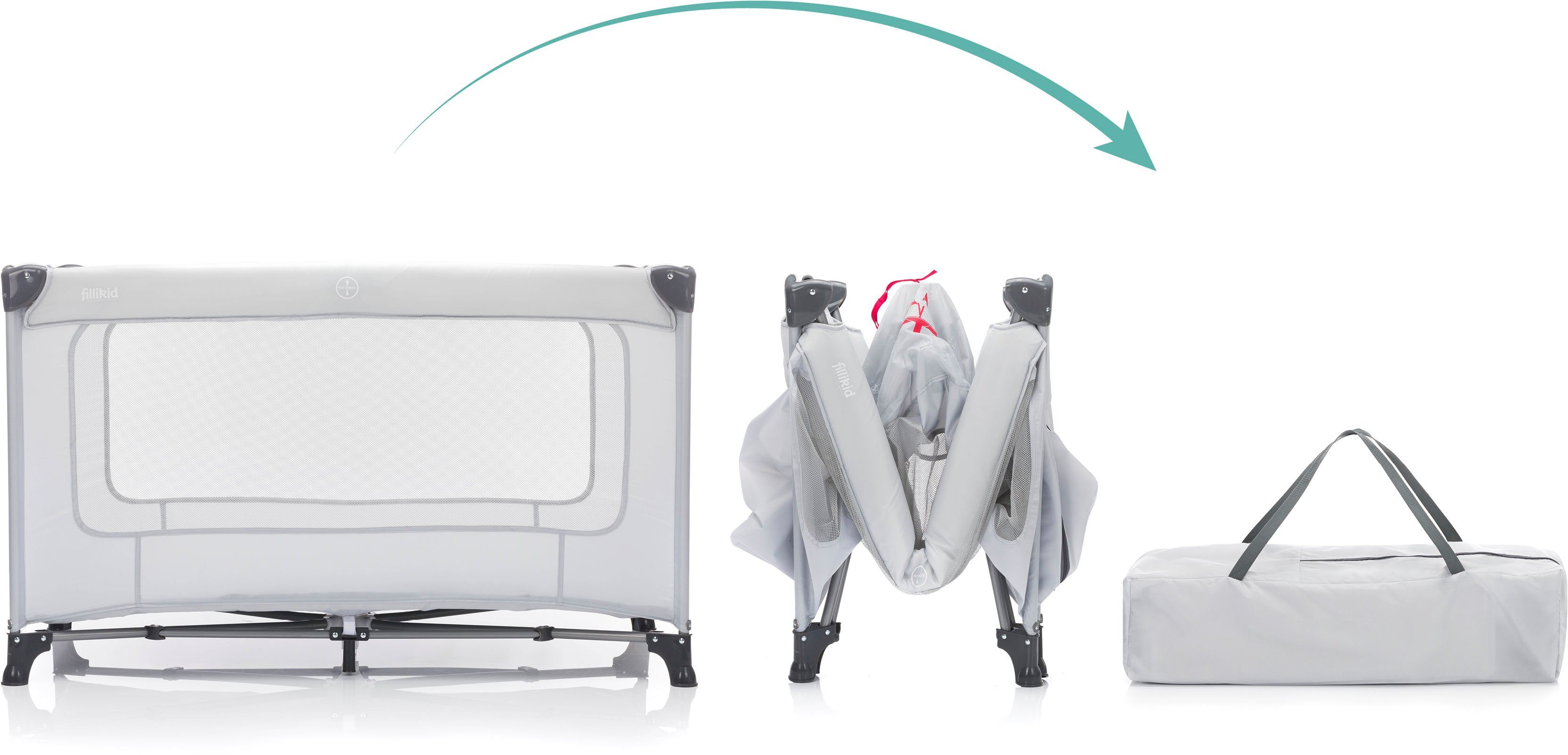 Fillikid Baby-Reisebett Nizza, inkl. Transporttasche