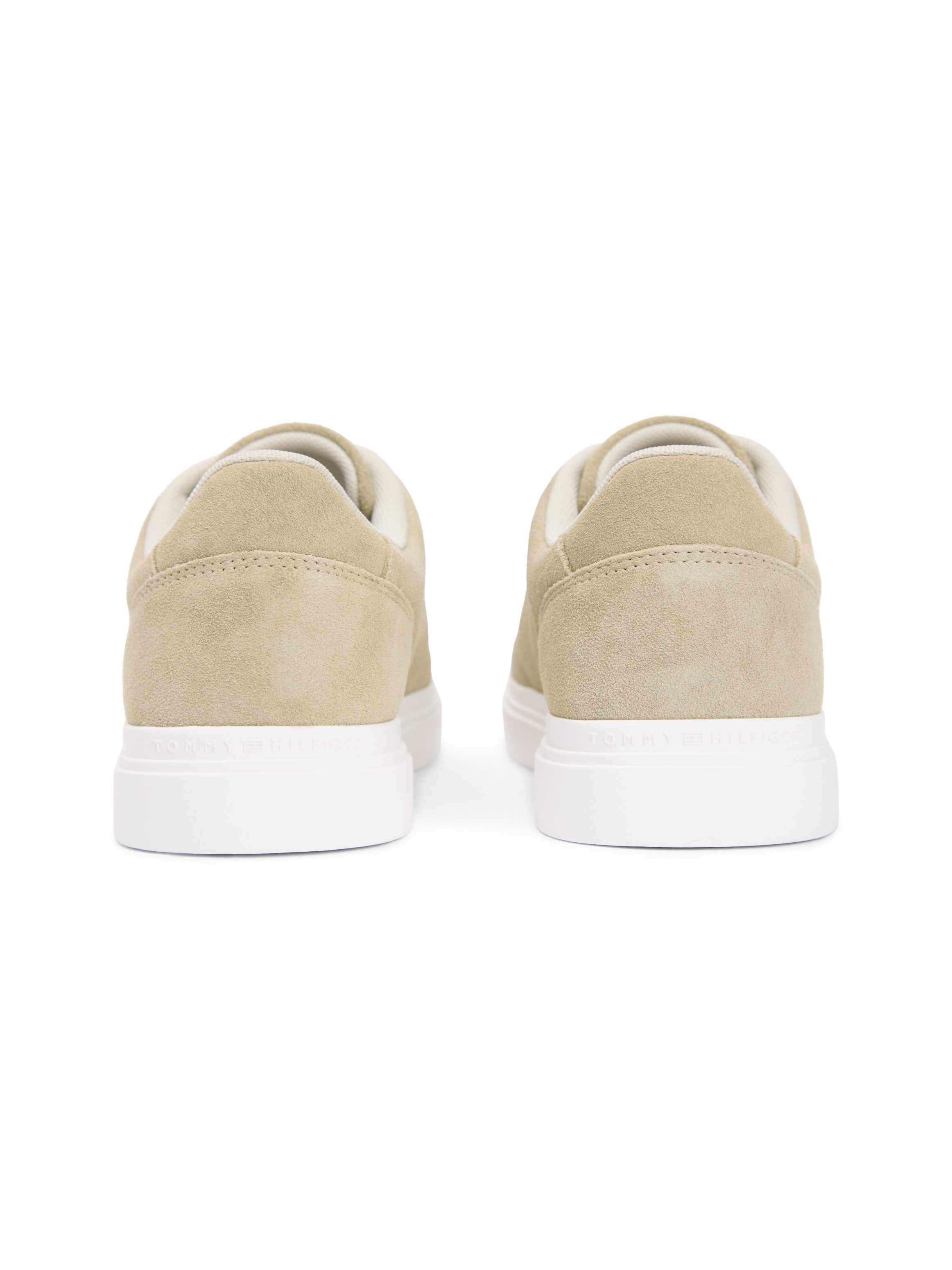 Tommy Hilfiger TH FEMININE CUPSOLE SUEDE Plateausneaker Freizeitschuh, Halbschuh, Schnürer mit Logoschriftzügen