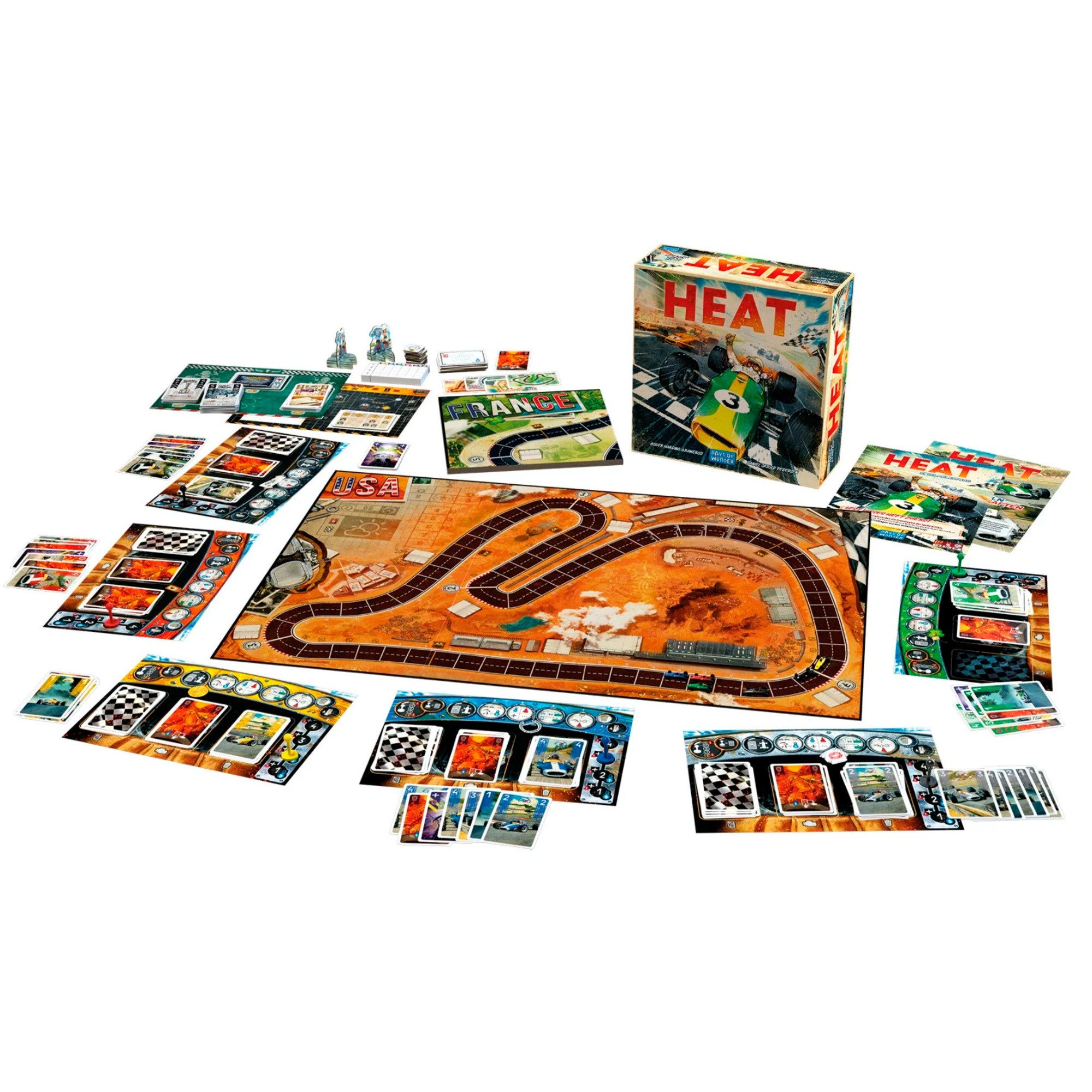 Asmodee Spiel Asmodee Heat, Brettspiel