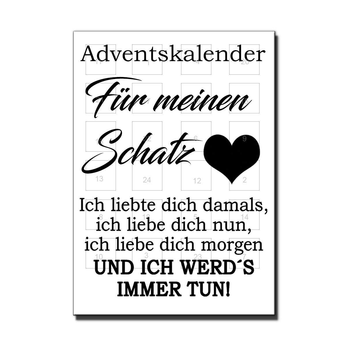 Lieblingsmensch Adventskalender Für meinen Schatz (Schokokalender Für