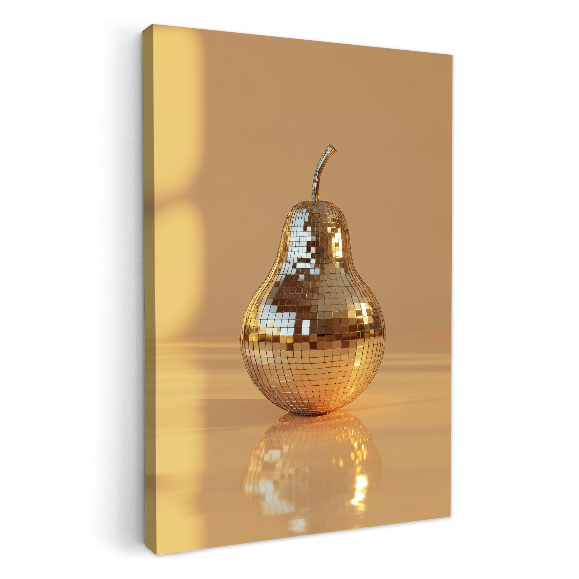 OneMillionCanvasses® Leinwandbild Gold - Disco - günstig online kaufen