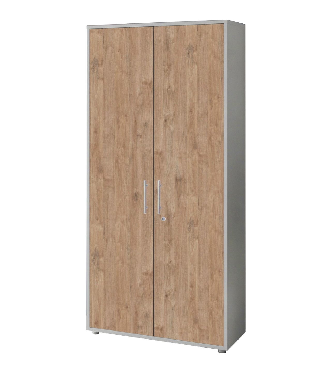 BMG Möbel Aktenschrank Office Edition abschließbar, 5 Ordnerhöhen, Platz für über 45 DIN A4 Ordner
