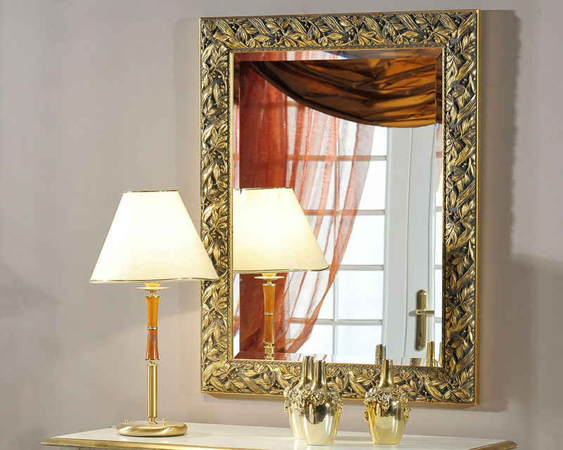 ASR Rahmendesign Настінне дзеркало Lissabon (klassisch, Blattgold), Розмір außen: 78cm x 98cm x 4cm