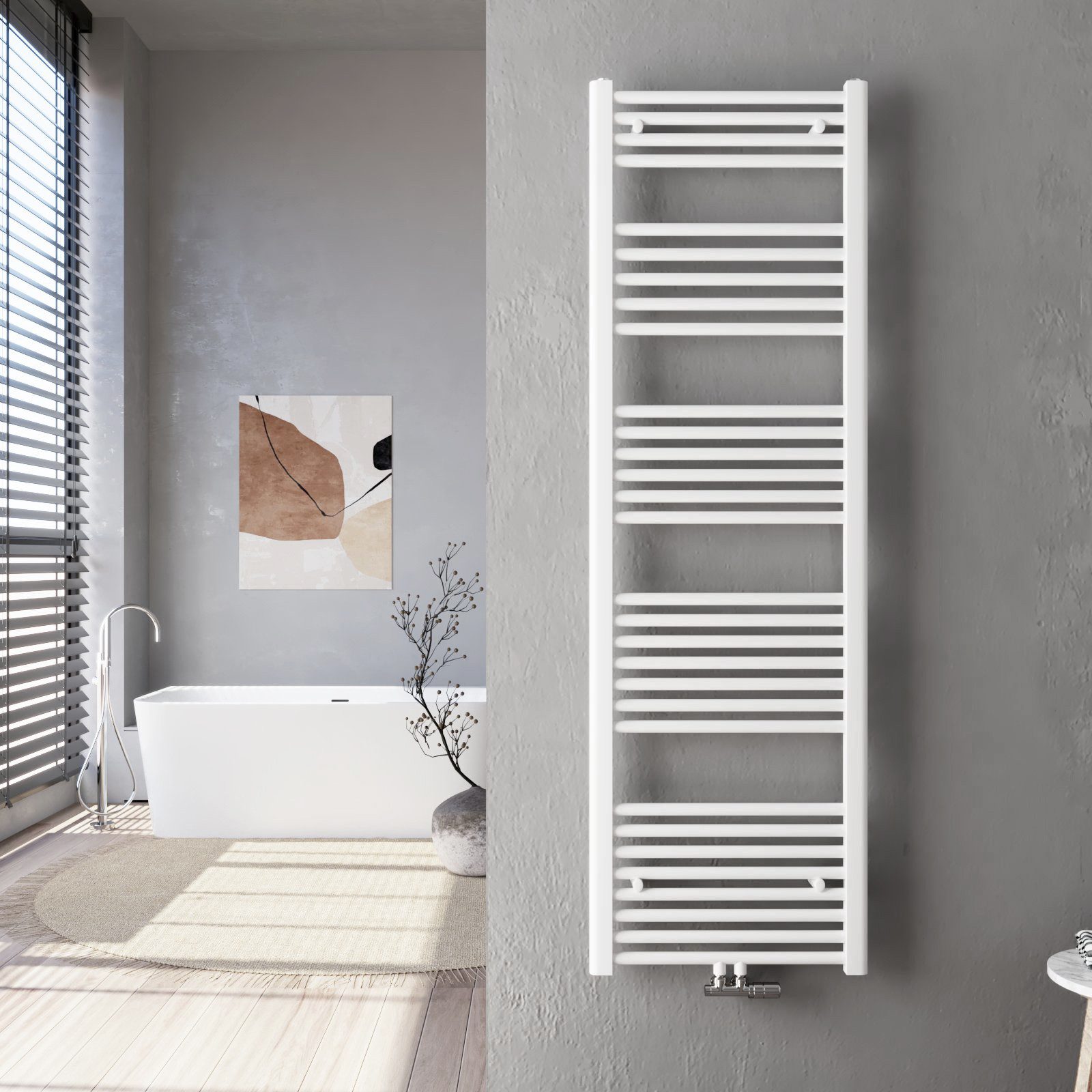 MEYKOERS Badheizkörper Handtuchwärmer Groß Mittleanschluss Seitenanschluss, günstig online kaufen