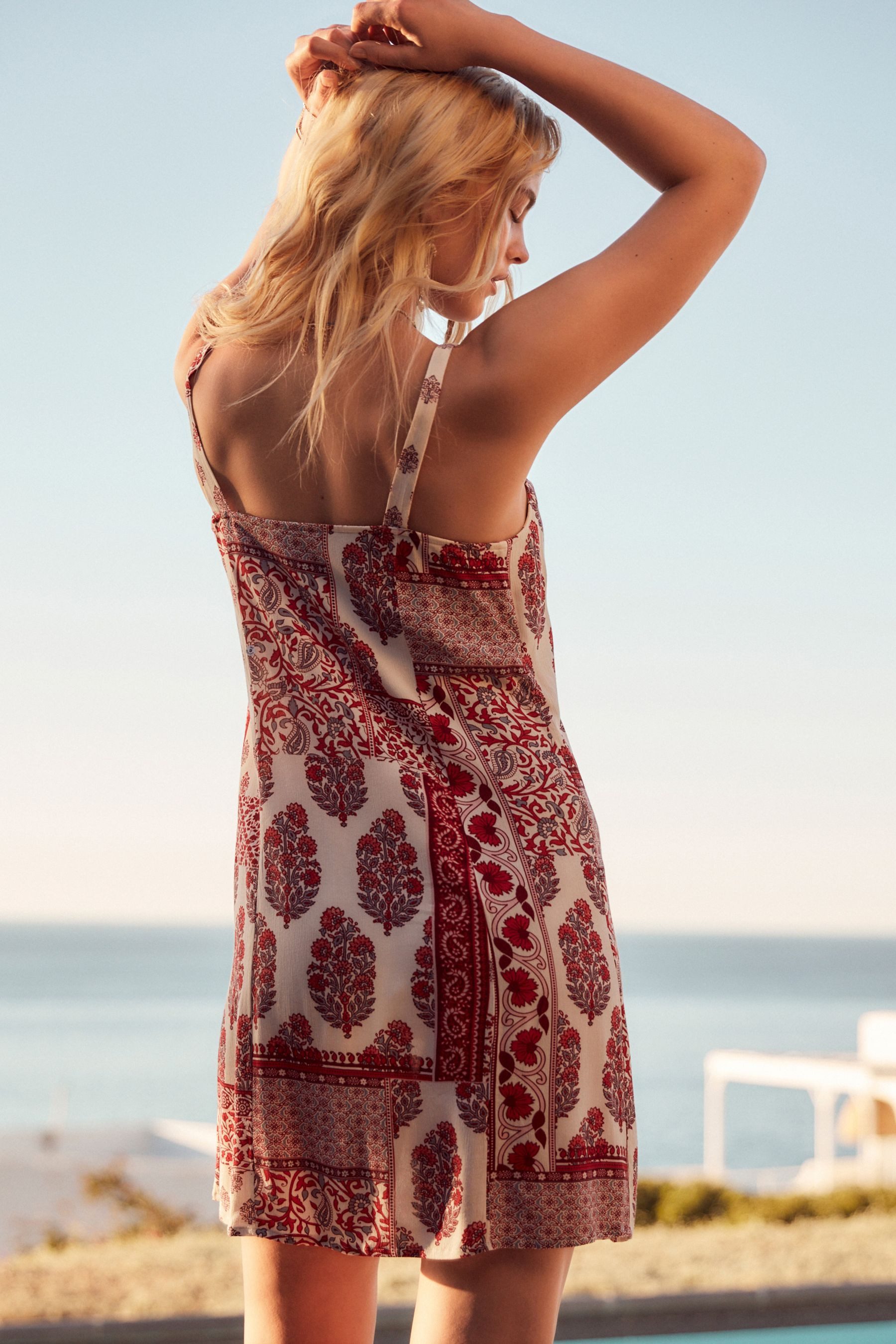 Next Minikleid Sommerliches Minikleid zum Binden günstig online kaufen