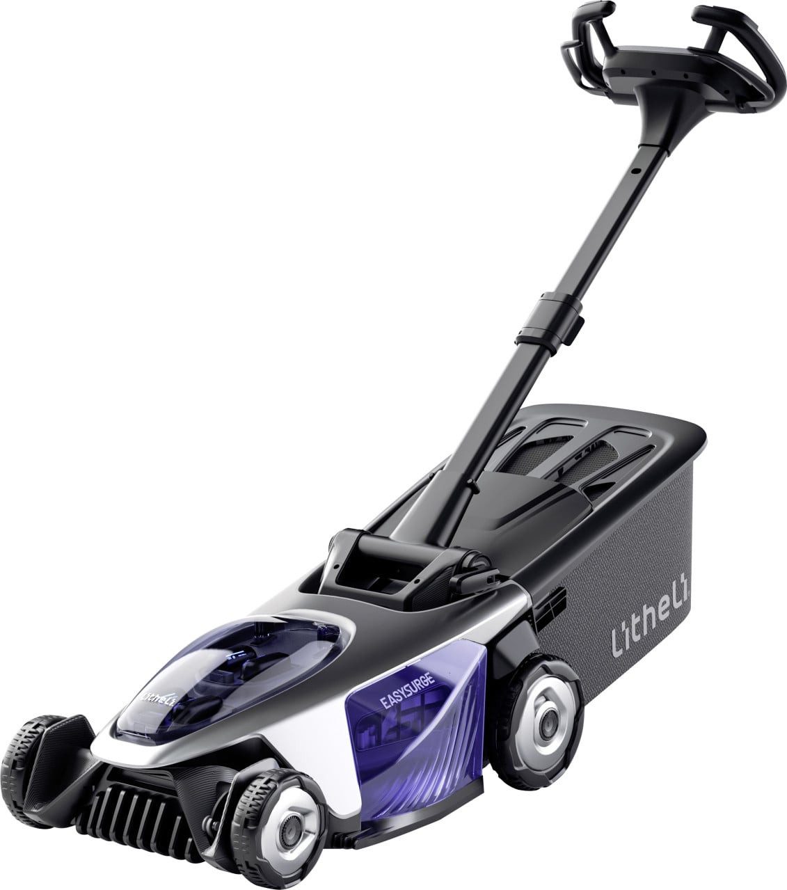 LITHELI Akkurasenmäher Litheli Akku-Rasenmäher EasySurge 2 x 20 V inkl. 2, Mit Akku + Ladegerät Radantrieb