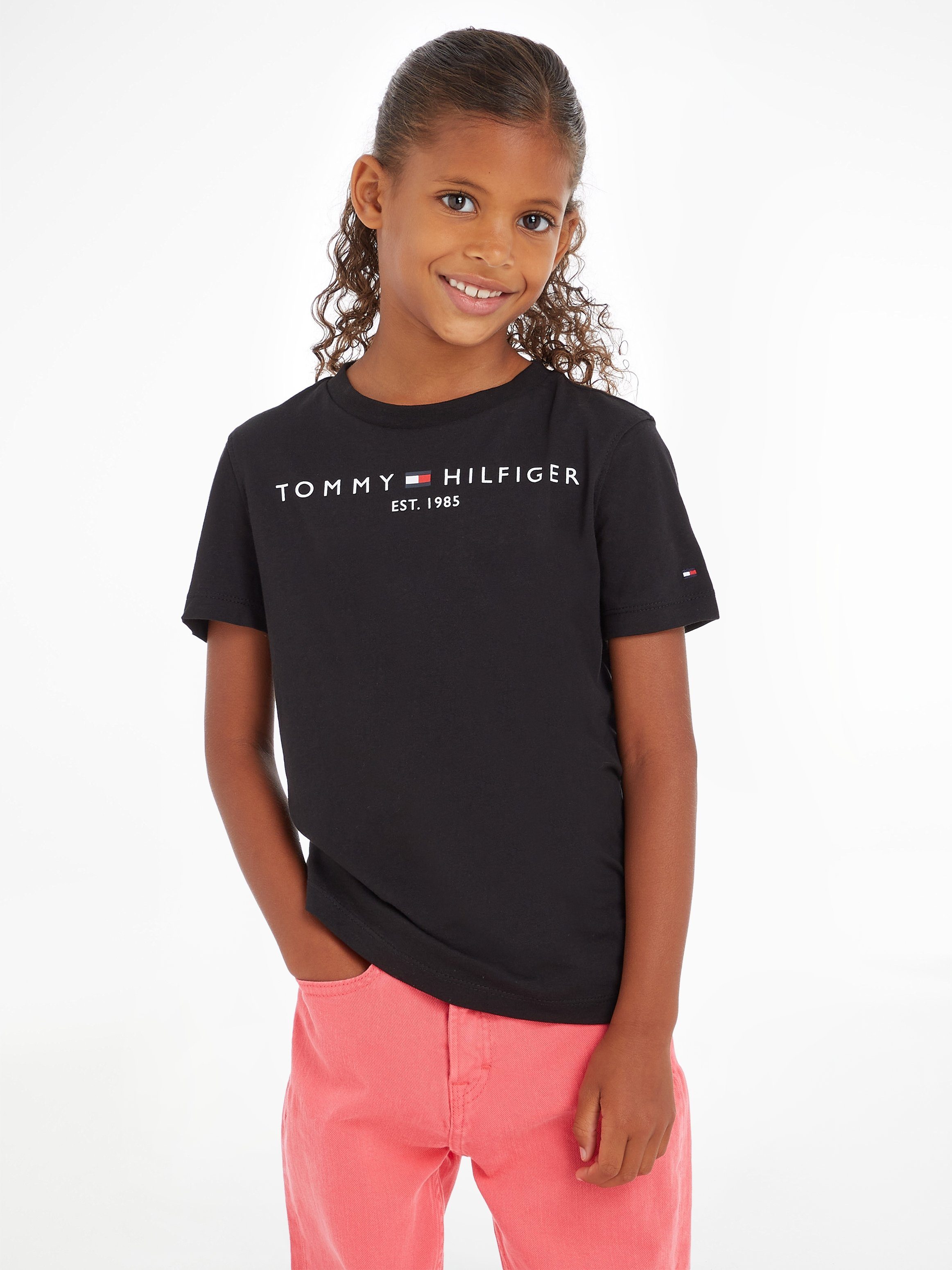 Tommy Mädchen und T-Shirt für ESSENTIAL TEE Jungen Hilfiger