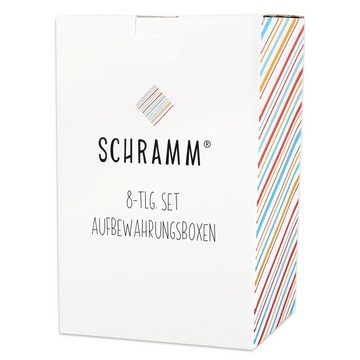 Schramm Aufbewahrungsbox Schramm® 8 Stk. Aufbewahrungsboxen Schubladen Organizer Ordnungsbox (8 St)