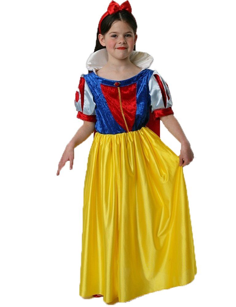 Das Kostümland Prinzessin-Kostüm Schneewittchen Kleid mit Cape für Mädchen  - Märchen Kinderkostüm