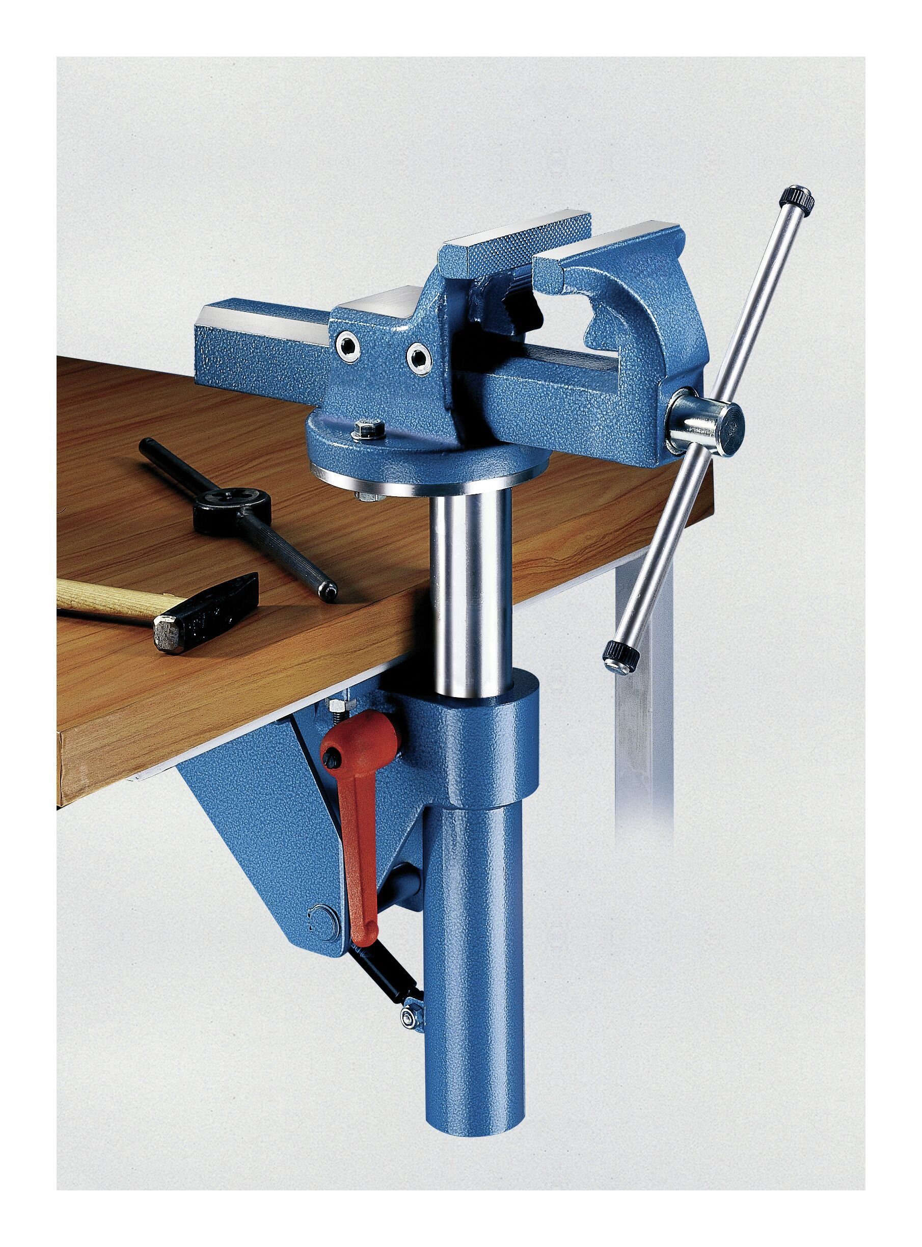 forum® Schraubstock, Set Parallel-Schraubstoch 120 mm Höhenverstellgerät