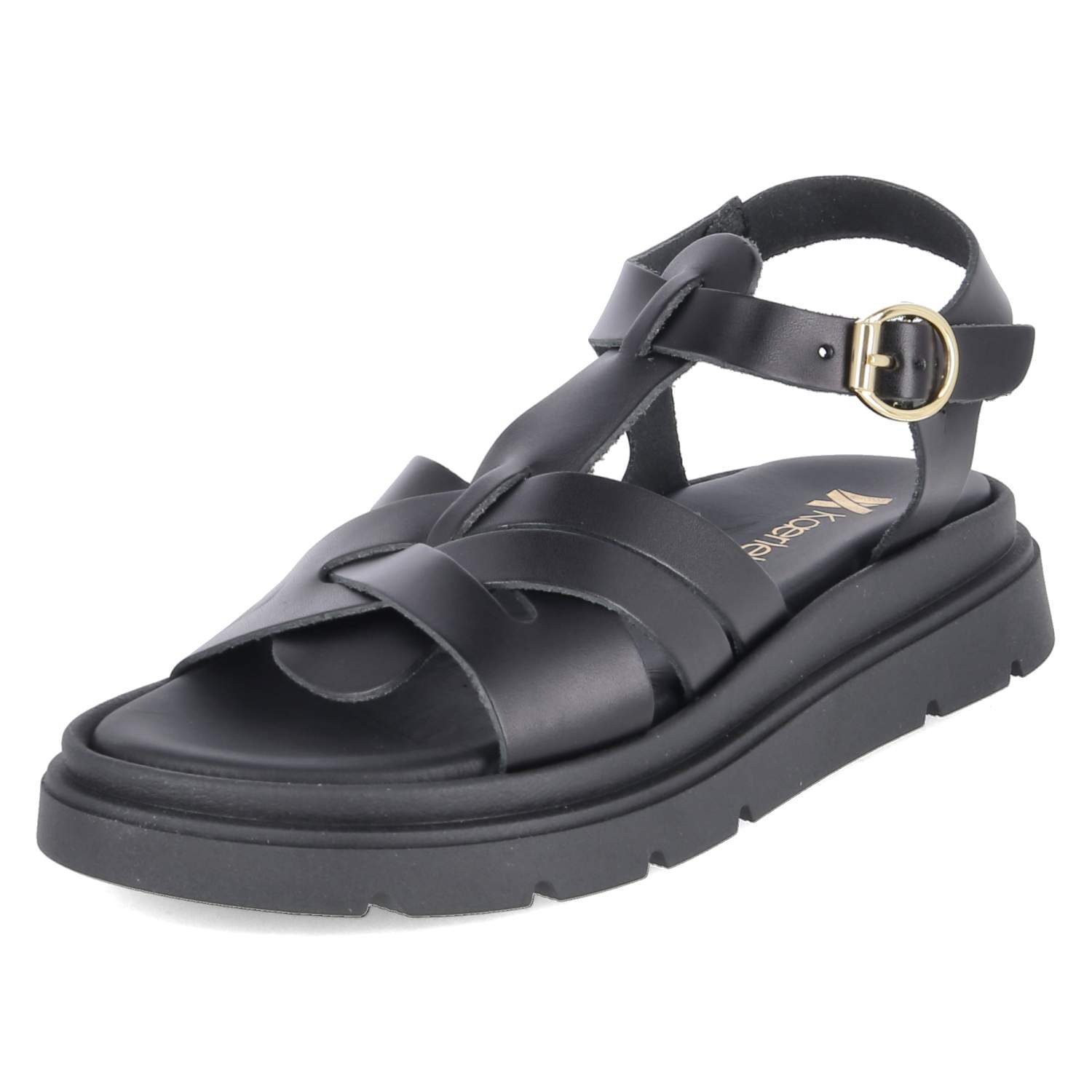Kaerlek Kaerlek 1786/8345 NERO Damen Glattleder black Sandalette