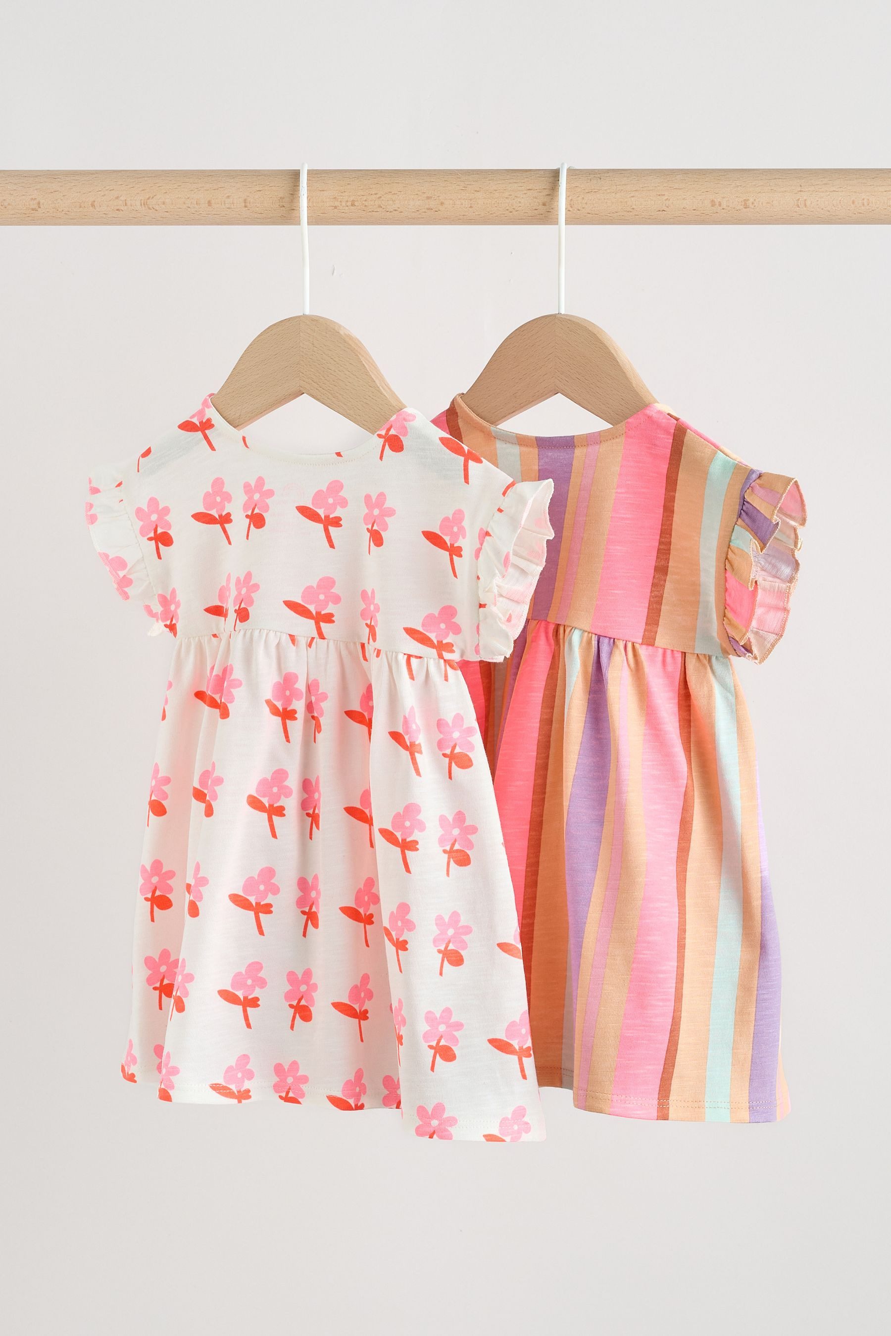 Next Blusenkleid Baby-Kurzarmkleid, 2er-Pack (2-tlg)