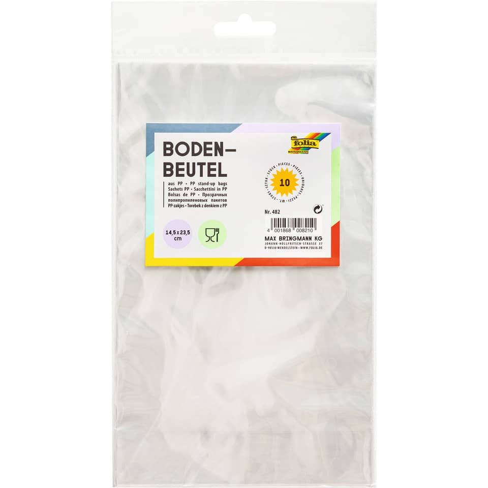Frischhaltebeutel FOLIA 482 Bodenbeutel, 145x235mm, 10 Stück