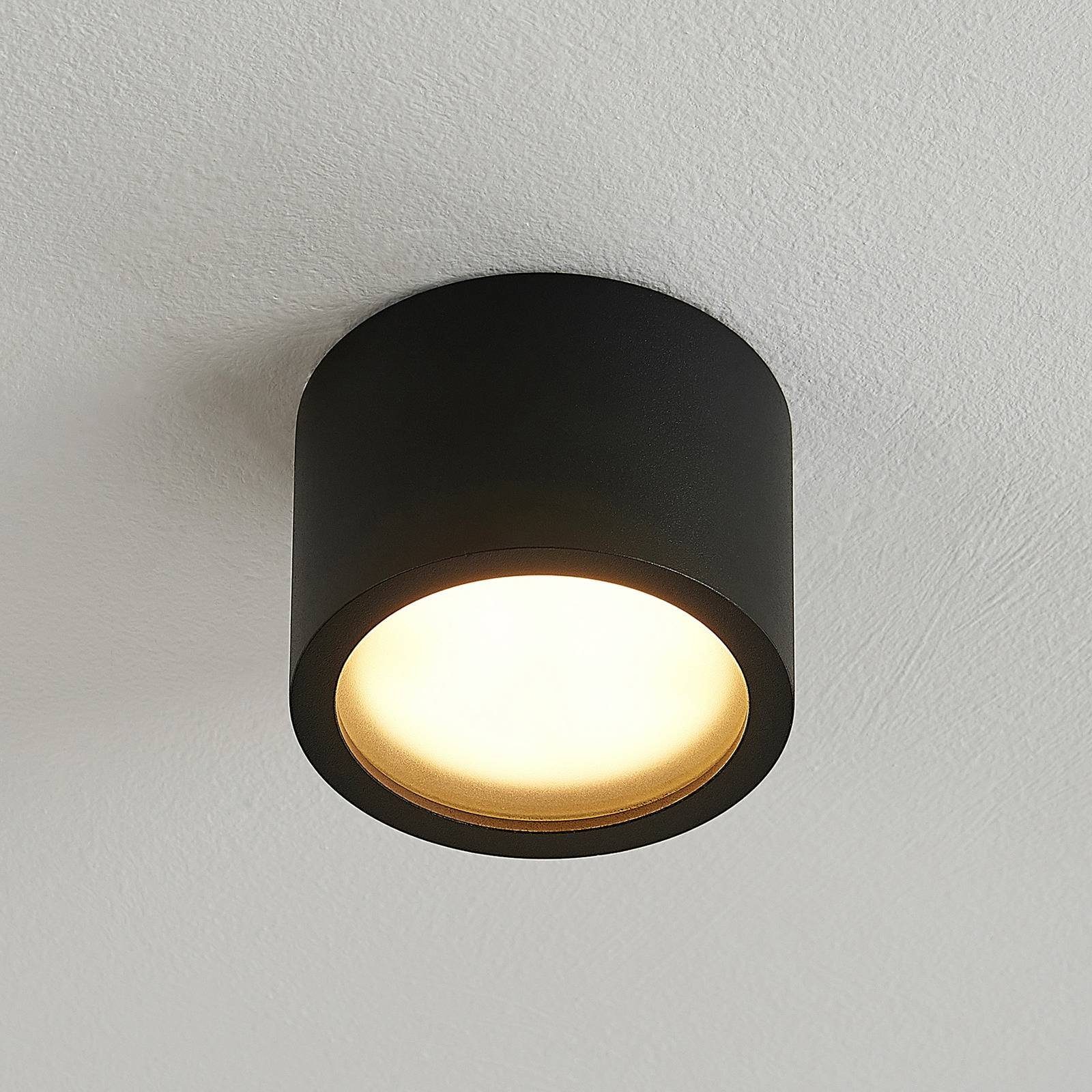 Arcchio Deckenstrahler Nieva, Metall, Schwarz IP44, 1 x 11 W LED