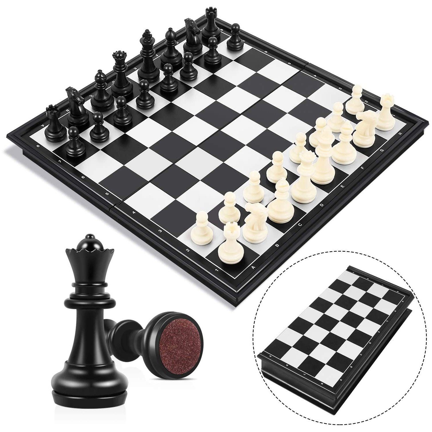 TUWENA Spiel Schachspiel Magnetisch Klappbar Schachbrett Schach