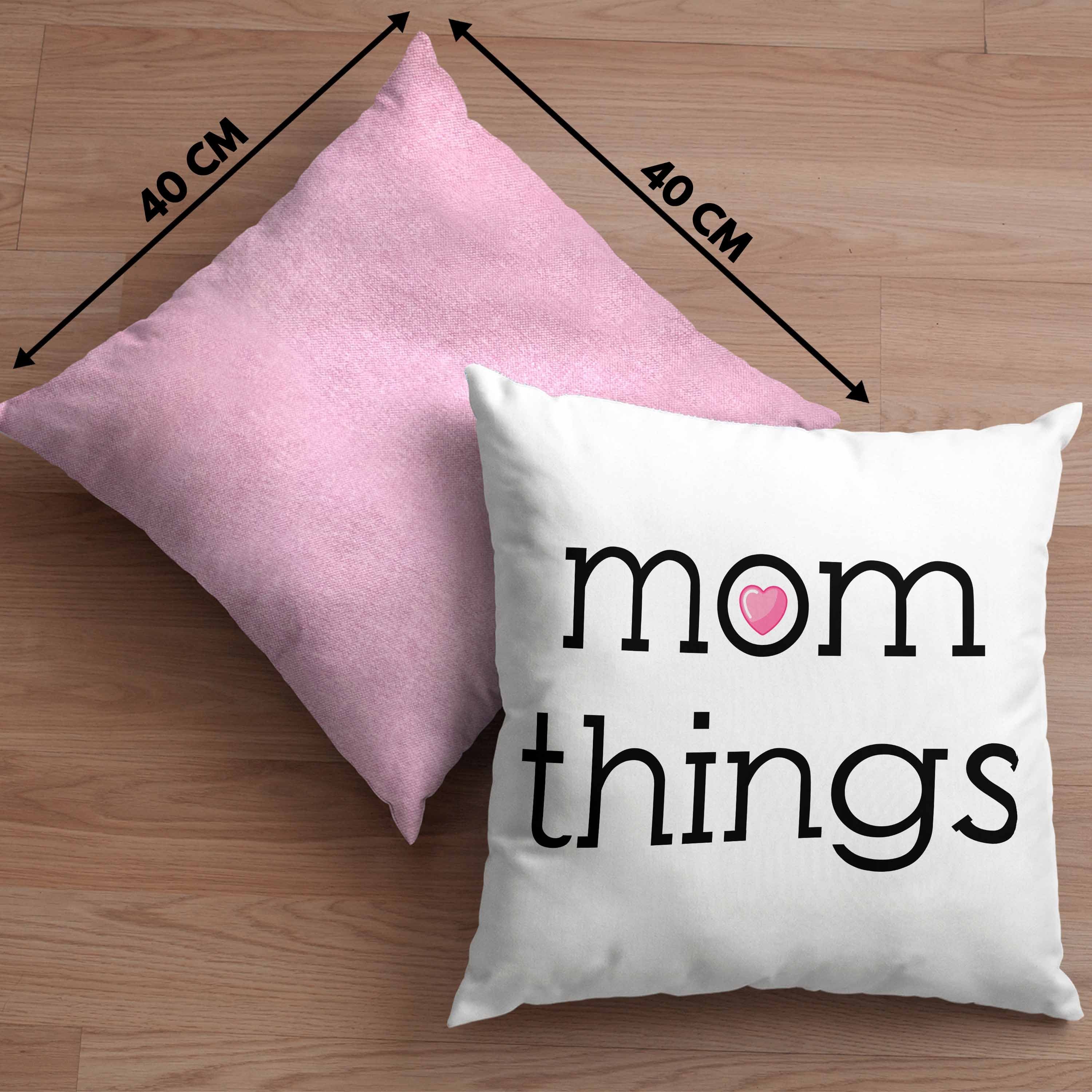 Dekokissen Things Mütter Mama Geschenk Trendation Trendation Mom für mit und - 40x40 Rosa Kissen Dekokissen Füllung