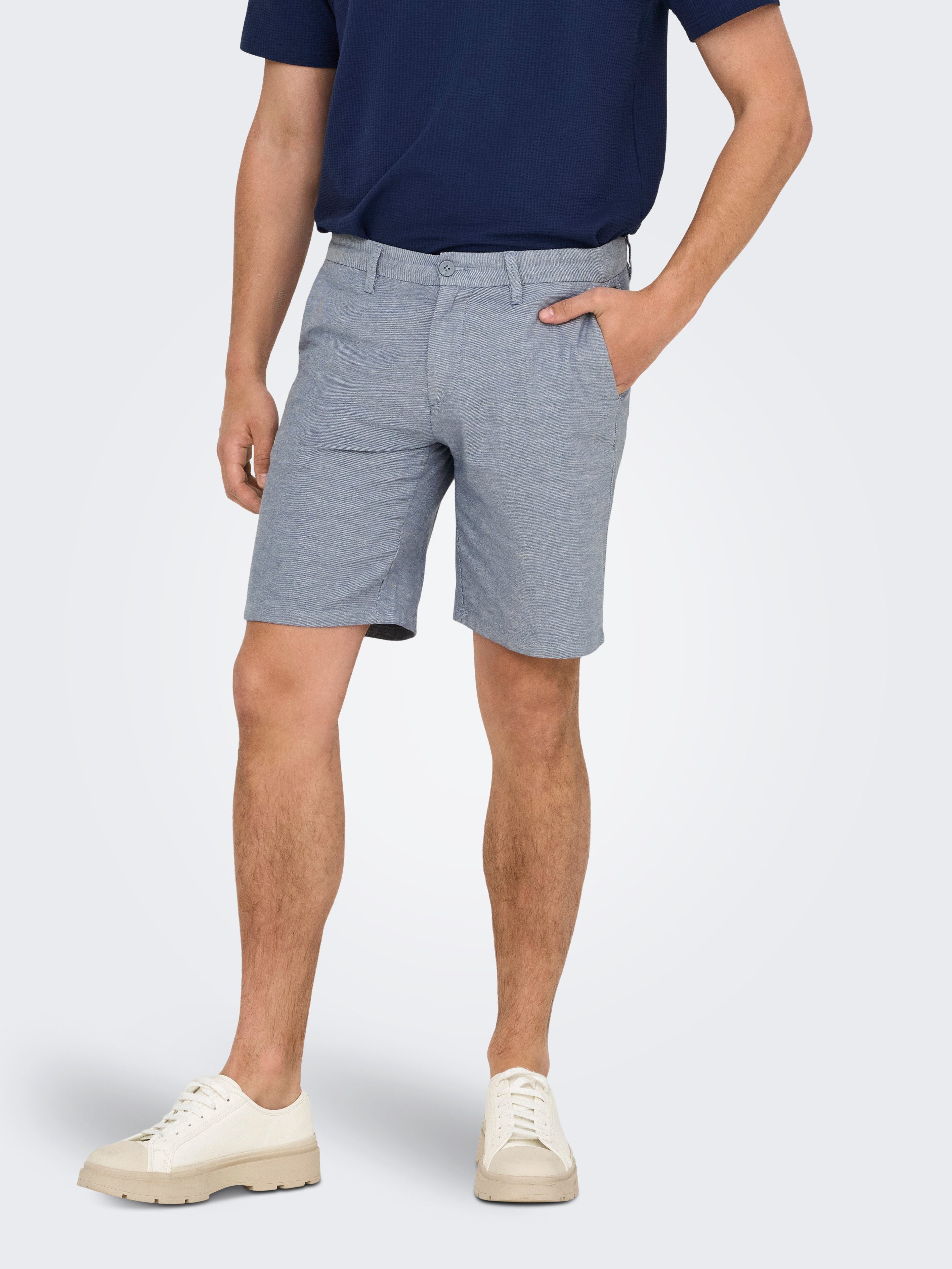 ONLY & SONS Chinoshorts ONSMARK 0011 COTTON LINEN SHORTS NOOS günstig online kaufen