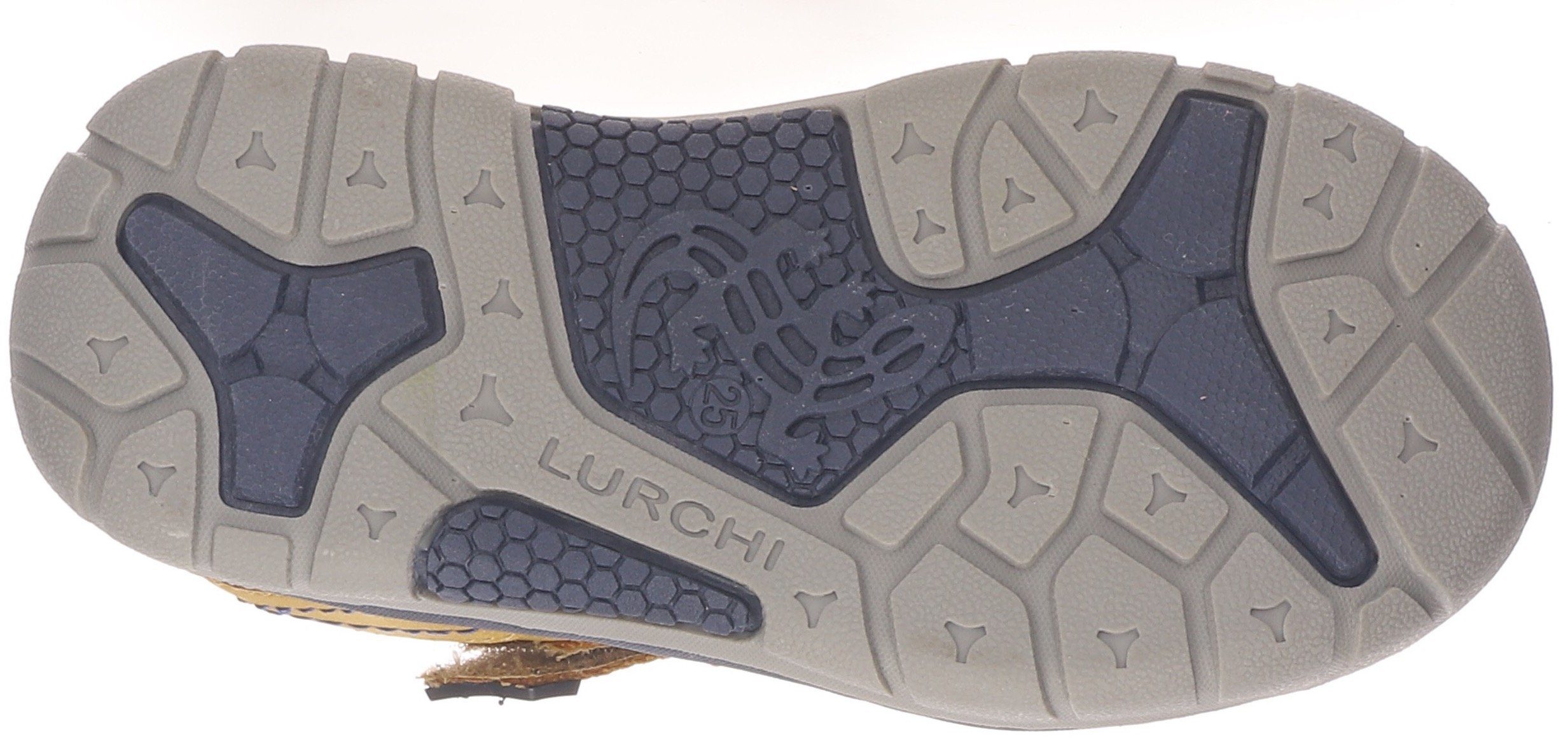 Lurchi WMS: PETE Ocker und Gummizug Normal Sandale Klettriegel mit