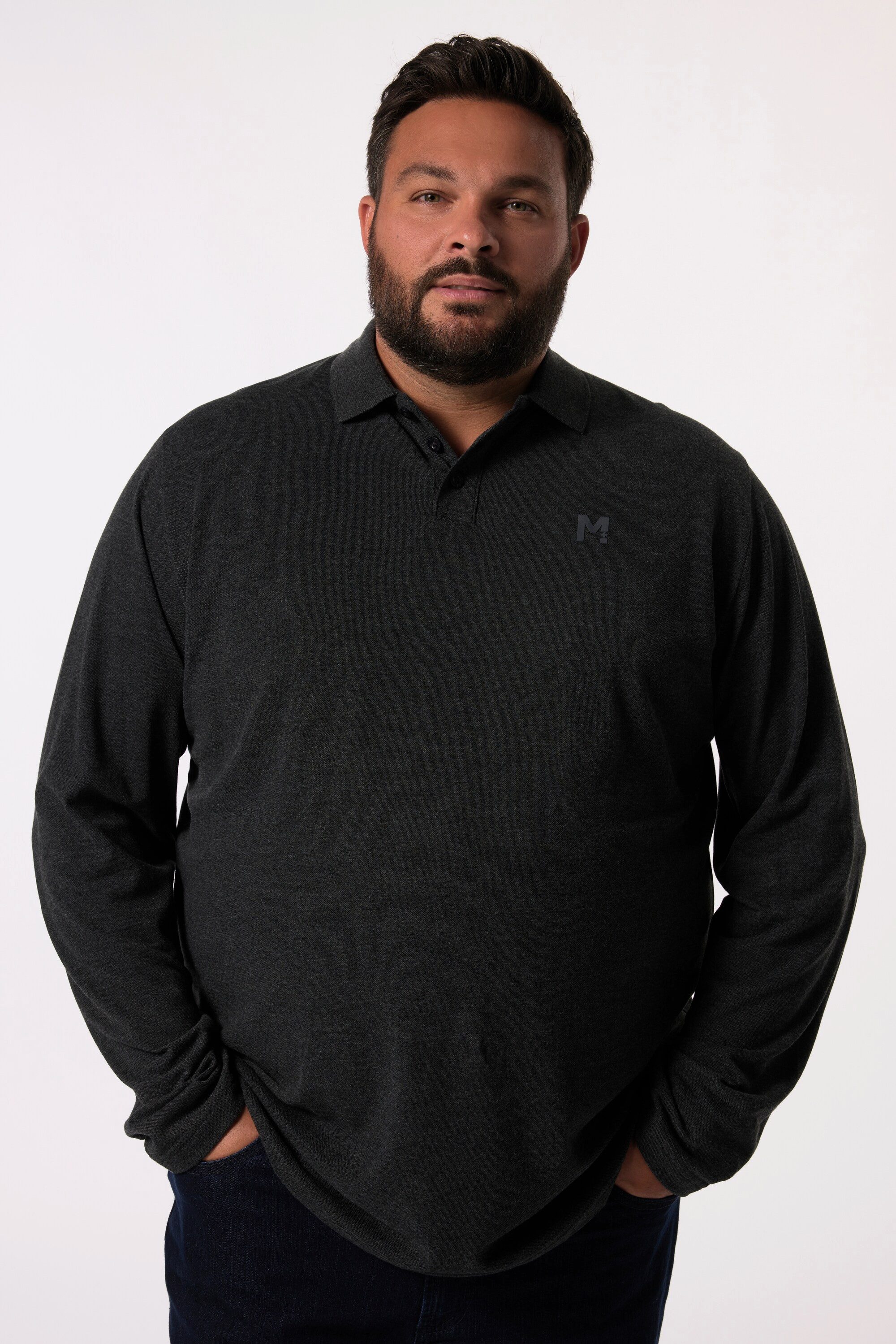 Poloshirt Men+ Poloshirt Basic Piqué Langarm bis 8 XL