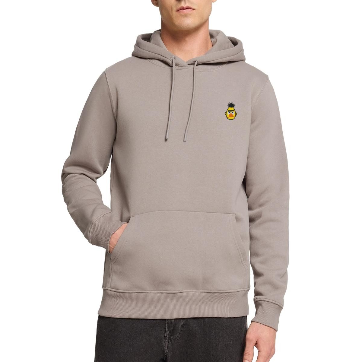 Spreadshirt Hoodie Sesamstraße Bert Als Stickmotiv Herren Premium Hoodie (1-tlg)